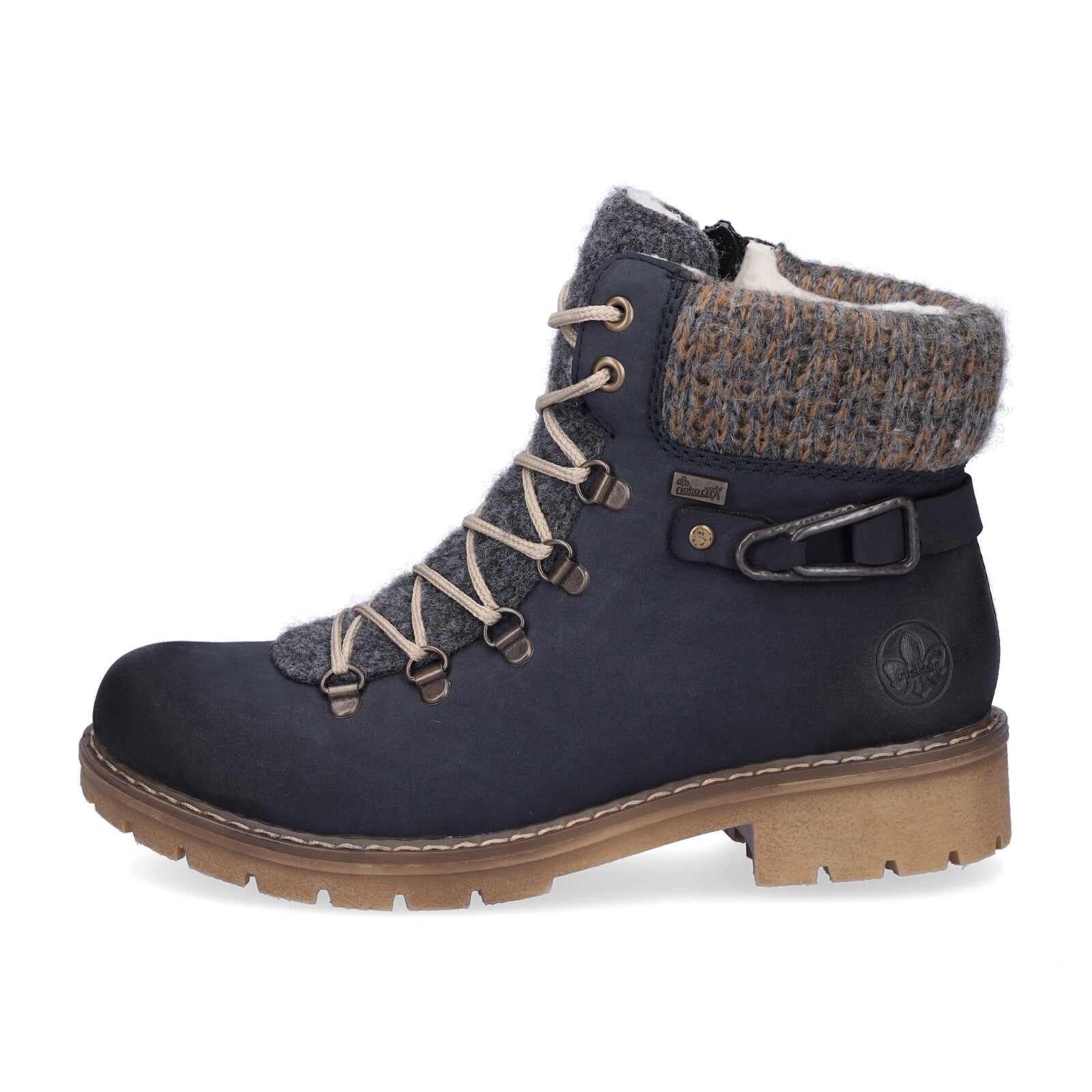 Rieker women's lace-up boot blue