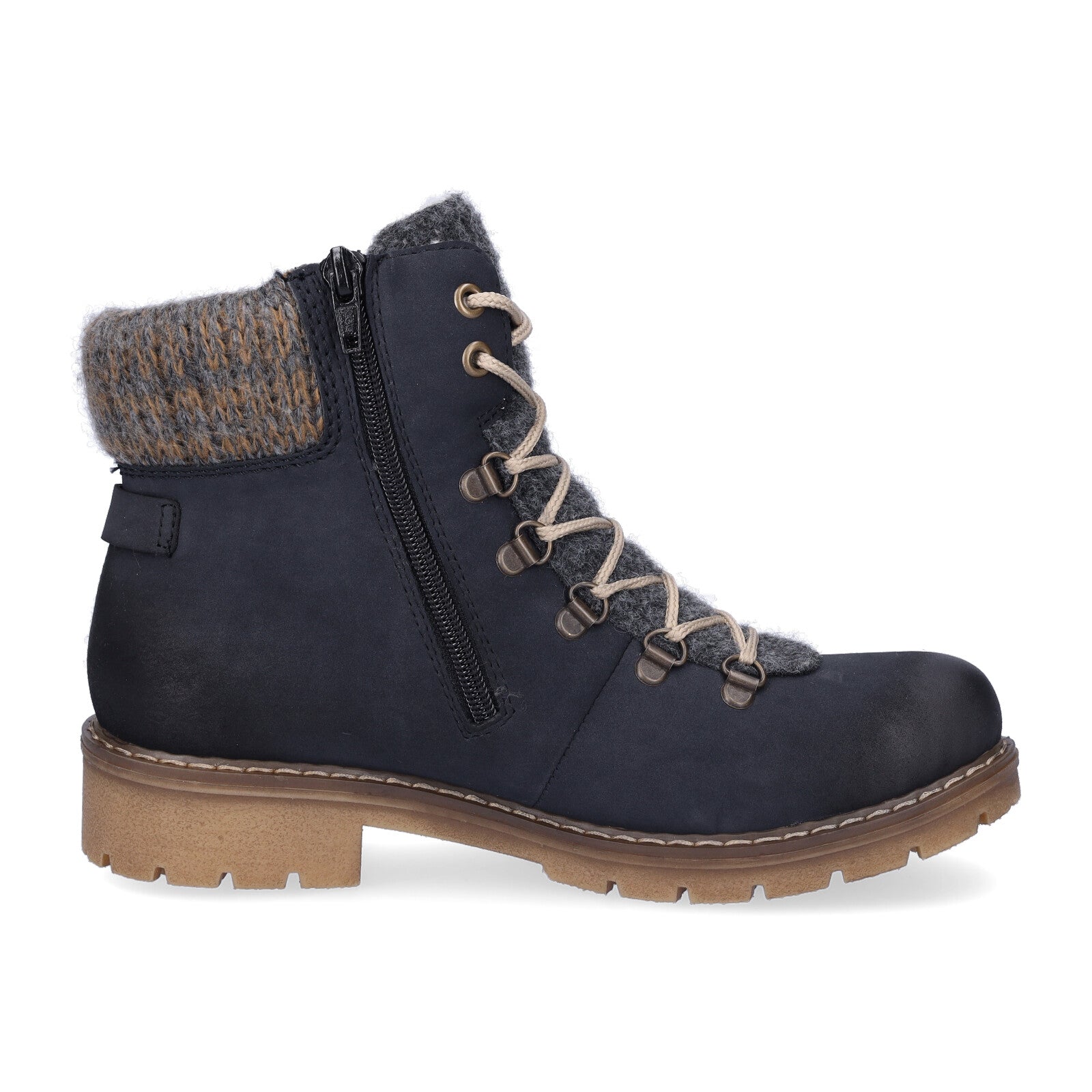 Rieker women's lace-up boot blue