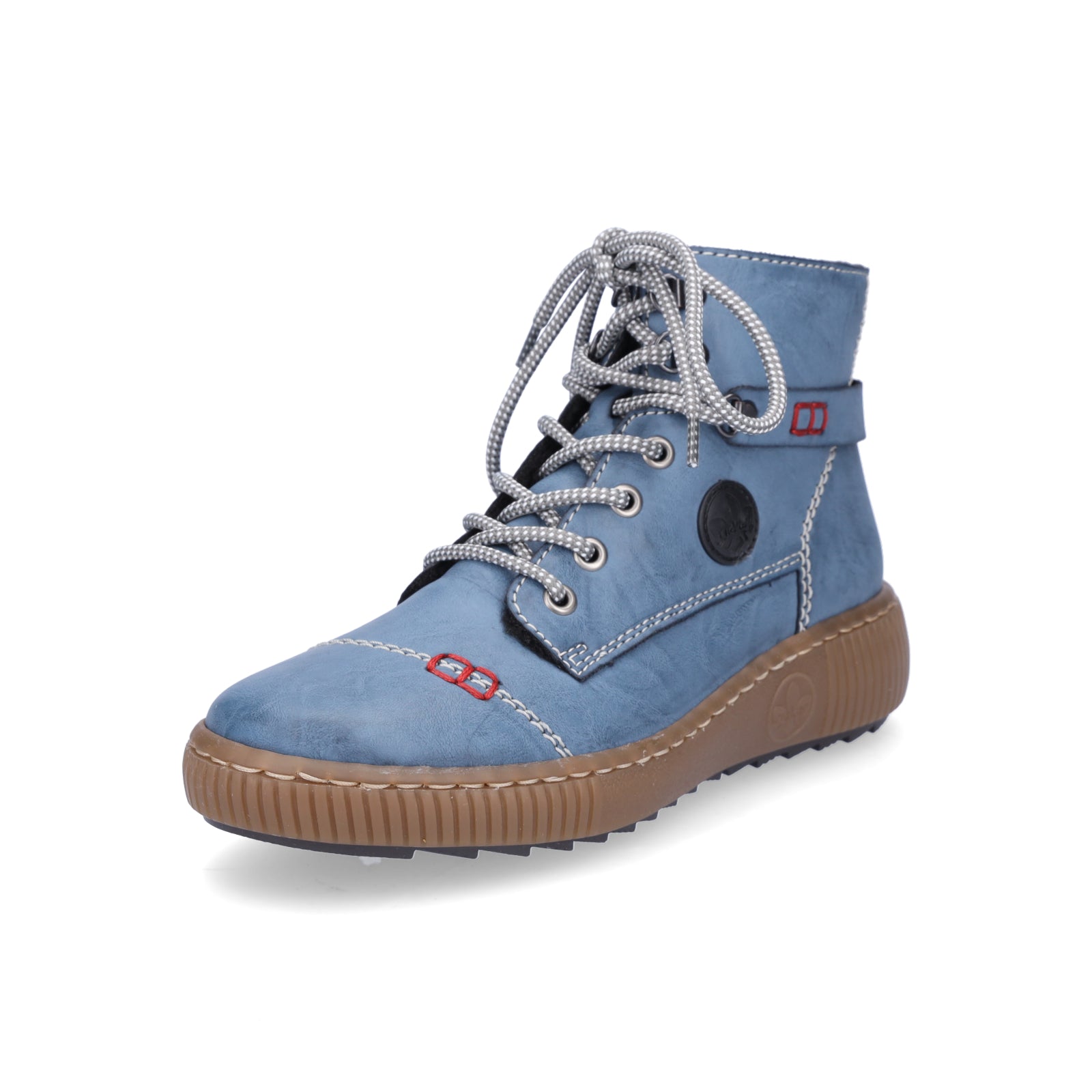 Rieker women's lace-up boot blue
