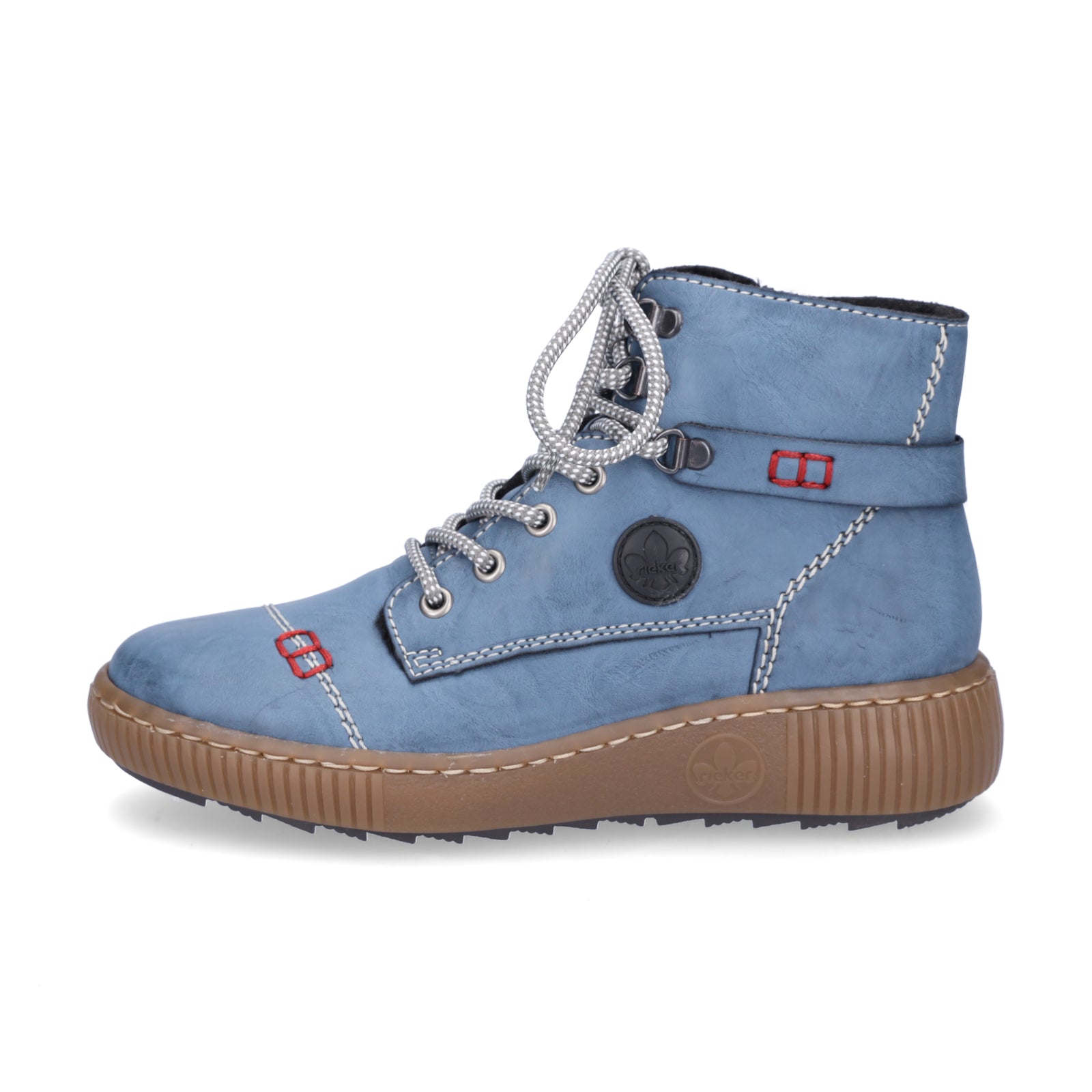 Rieker women's lace-up boot blue