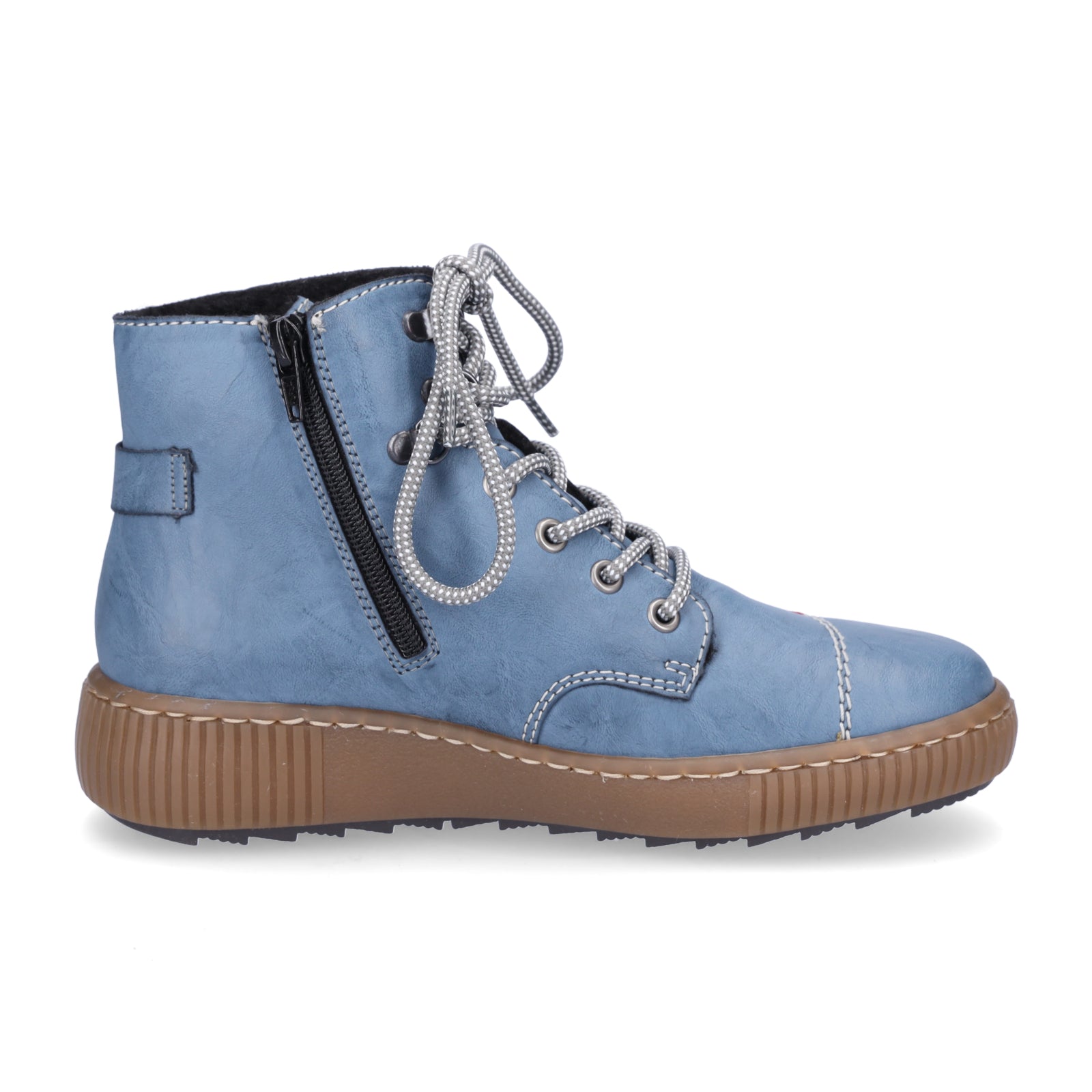 Rieker women's lace-up boot blue