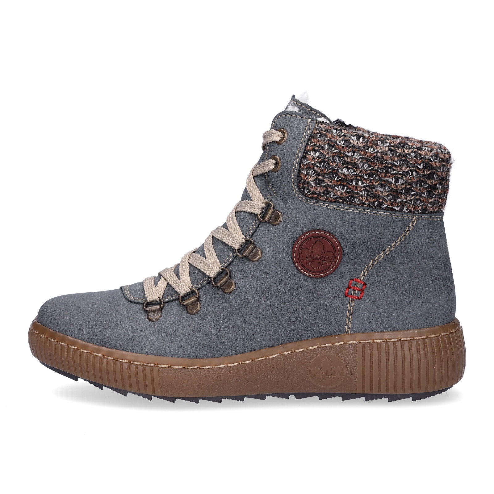 Rieker women's lace-up boot blue