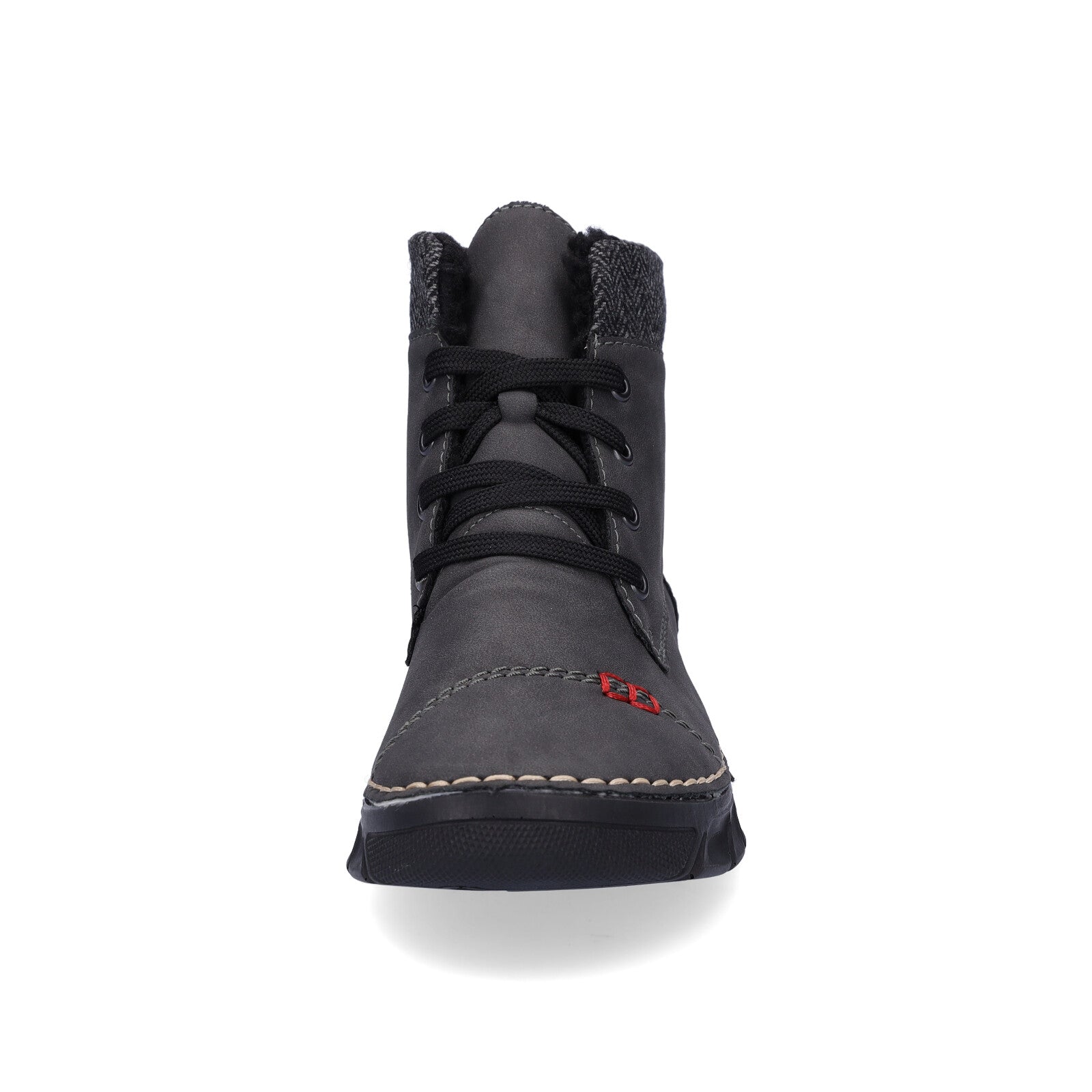 Rieker women's lace-up boot gray