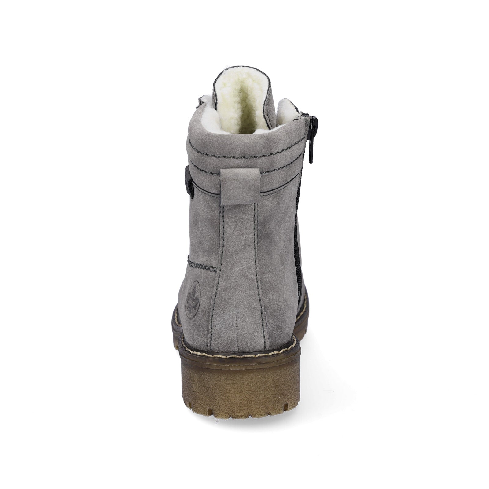 Rieker women's lace-up boot gray