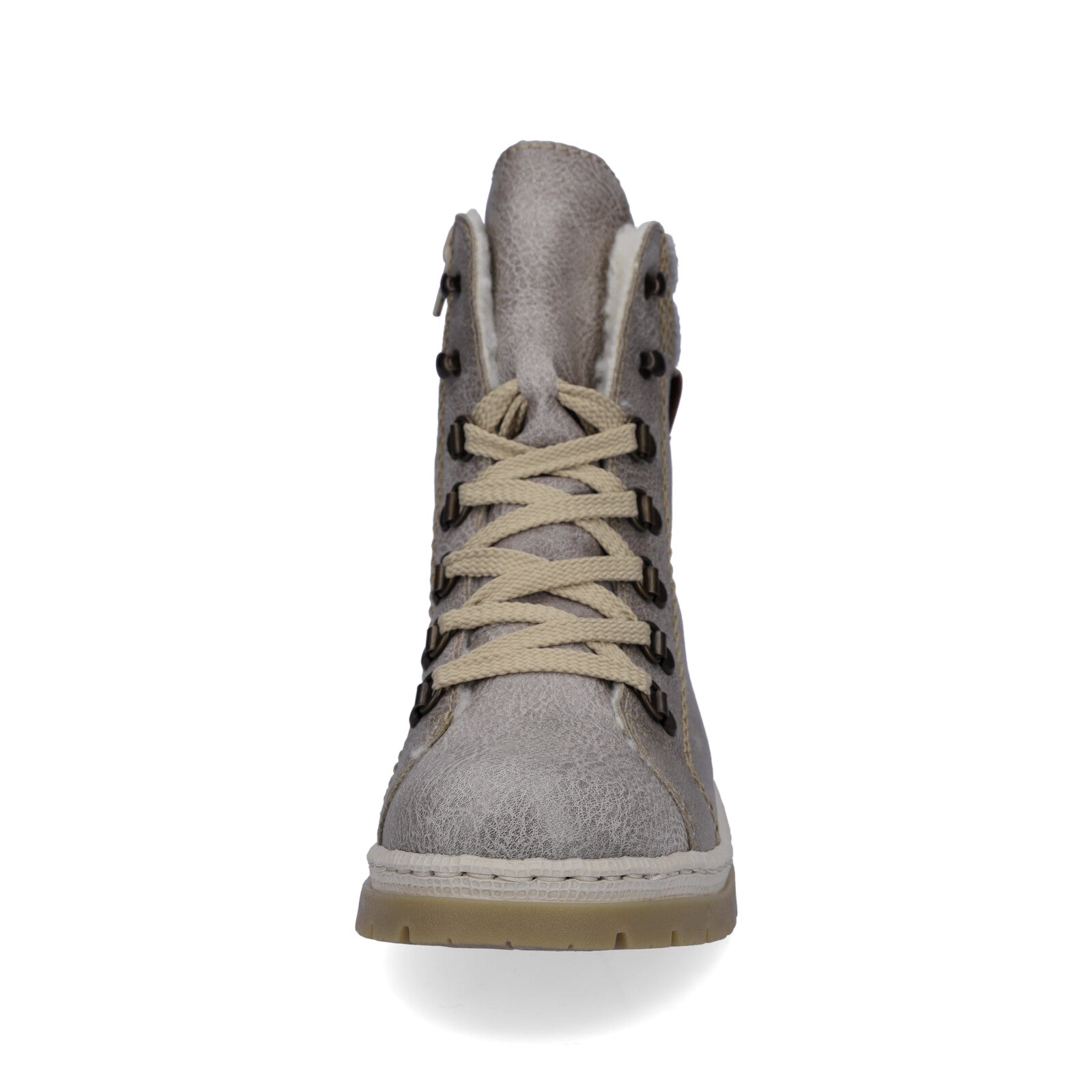 Rieker women's lace-up boot gray