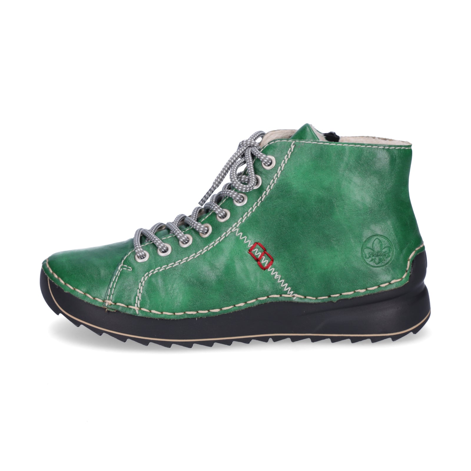 Rieker women's lace-up boot green