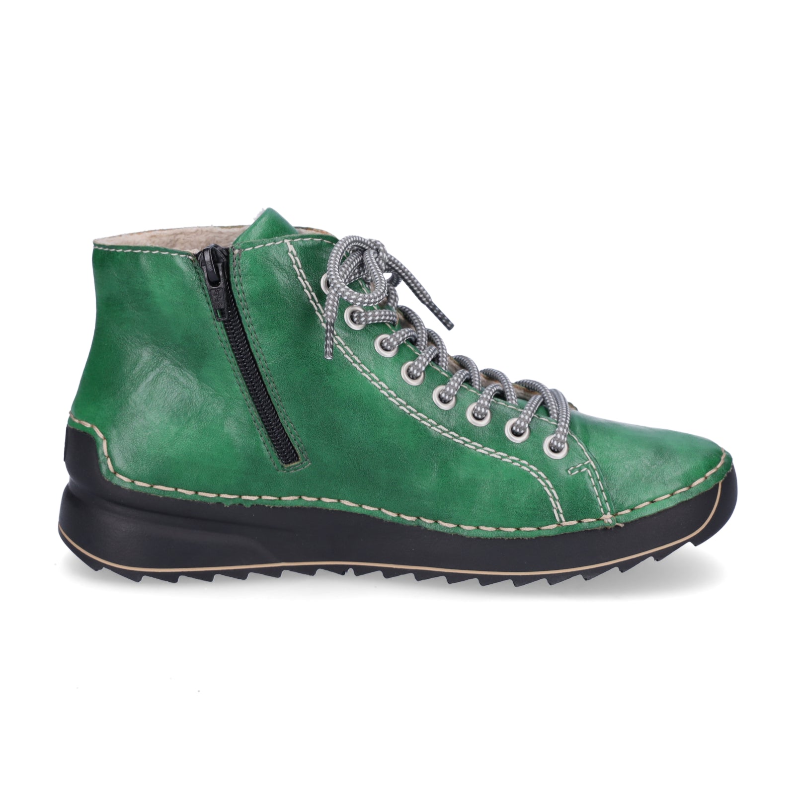 Rieker women's lace-up boot green