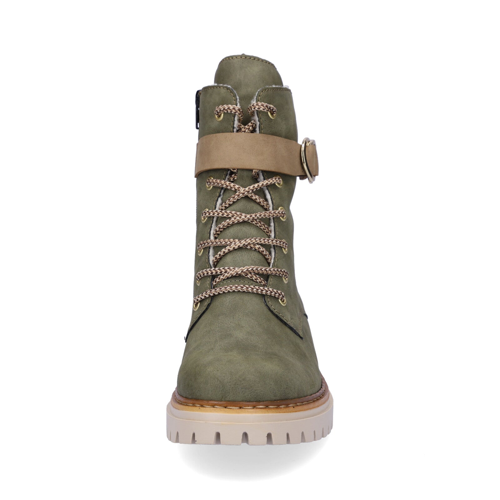 Rieker women's lace-up boot green