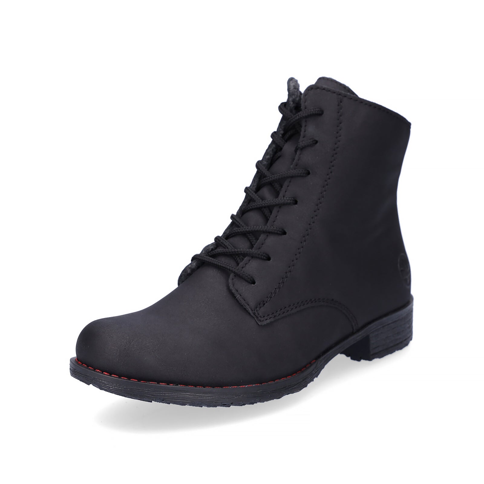 Rieker women's lace-up boot black