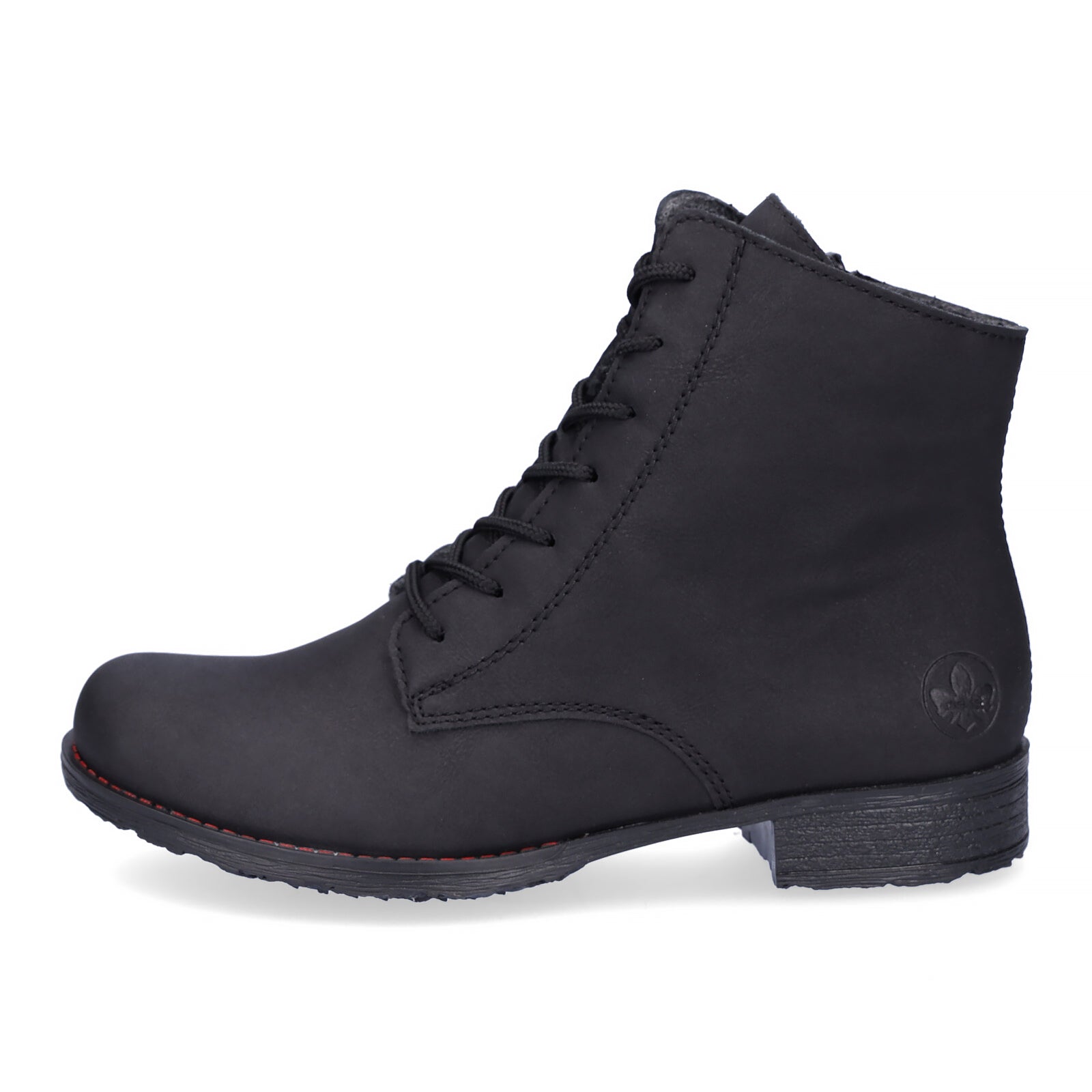 Rieker women's lace-up boot black