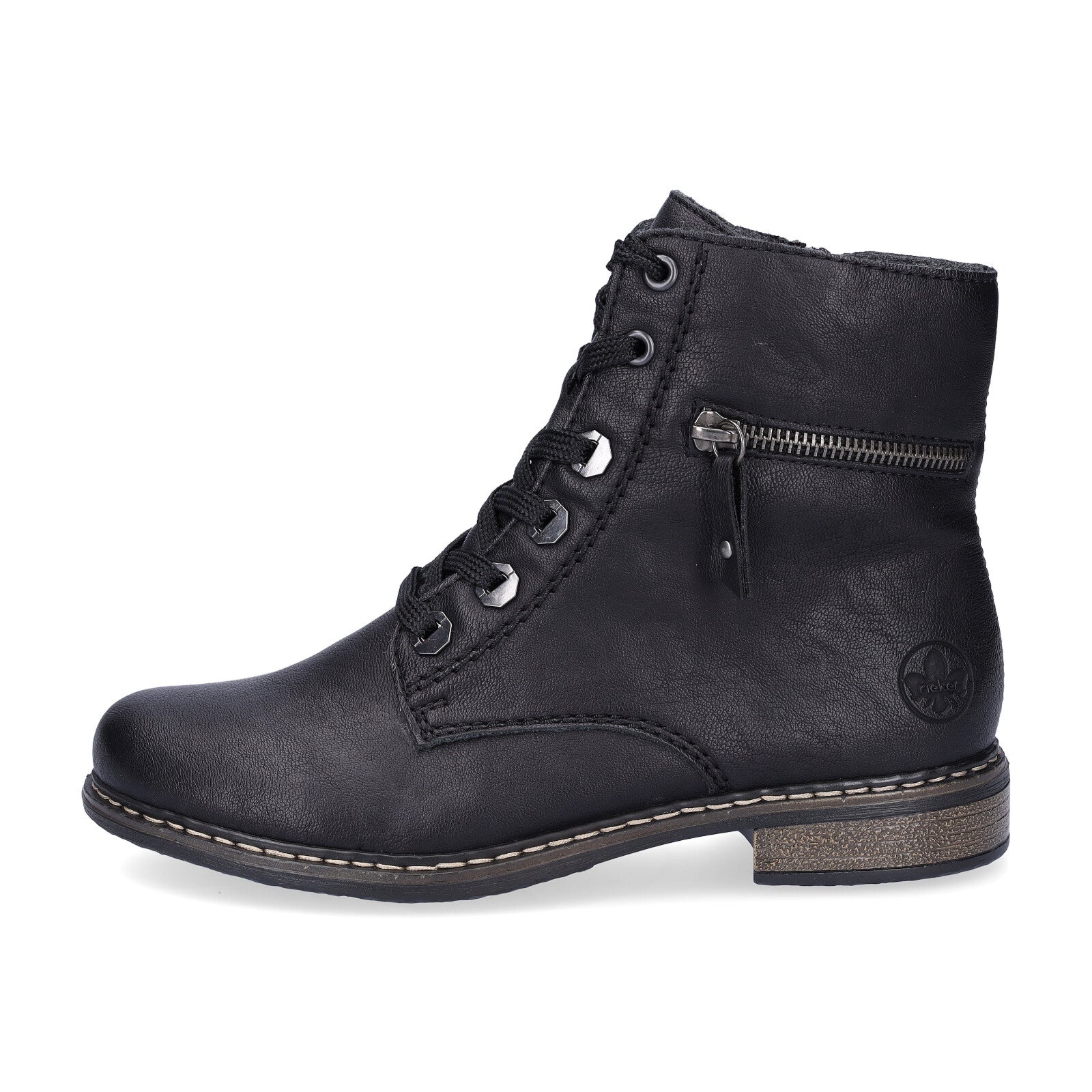 Rieker women's lace-up boot black