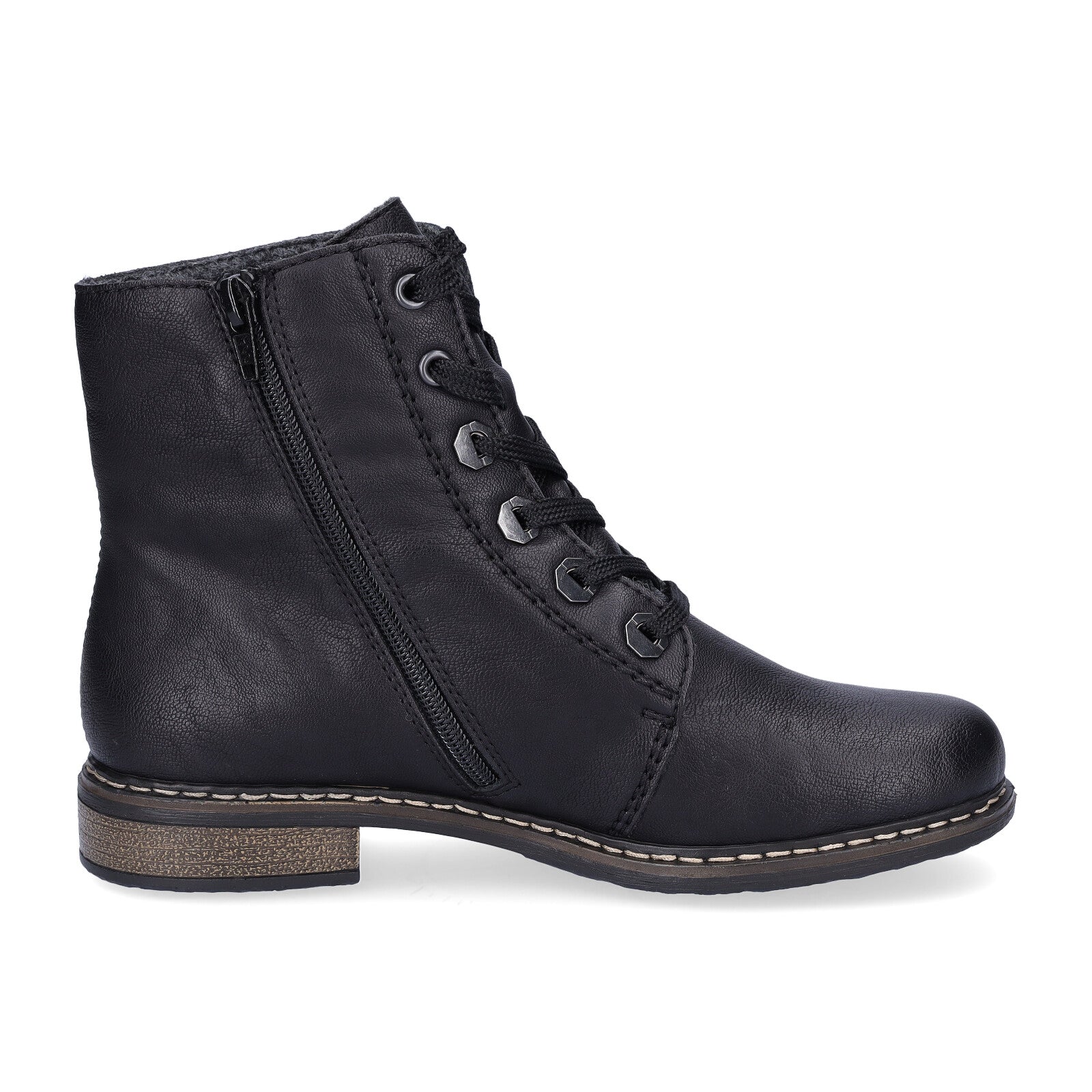 Rieker women's lace-up boot black