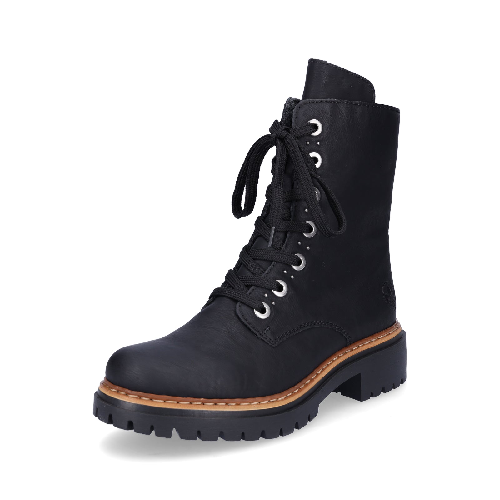 Rieker women's lace-up boot black