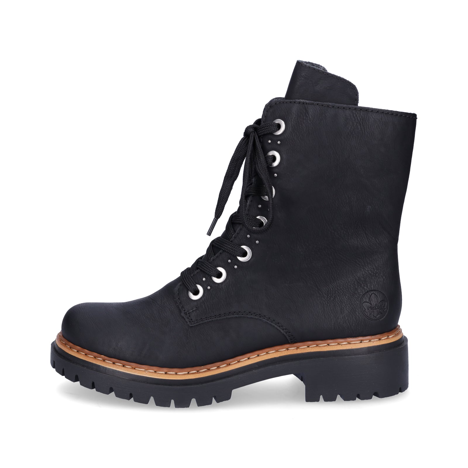 Rieker women's lace-up boot black