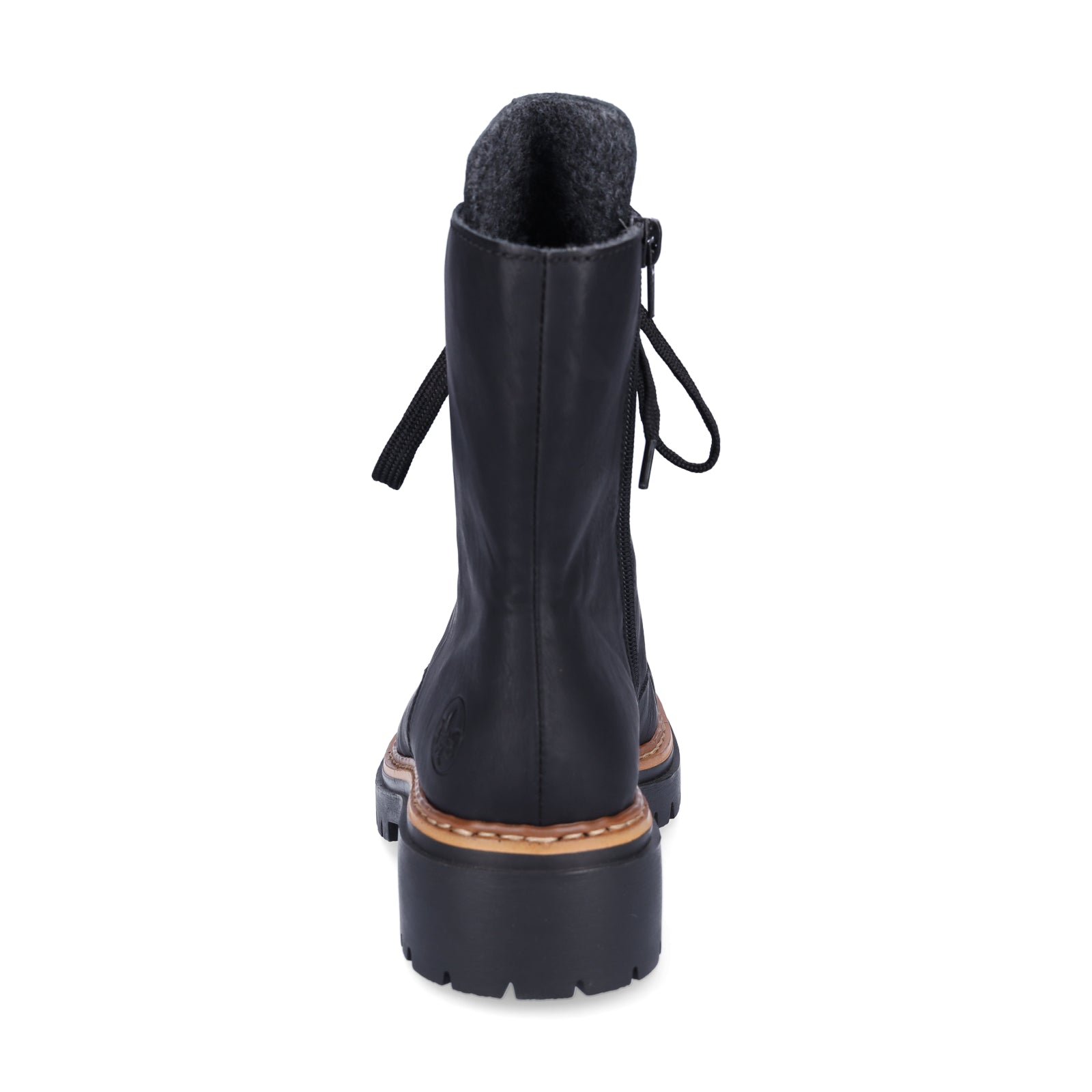 Rieker women's lace-up boot black