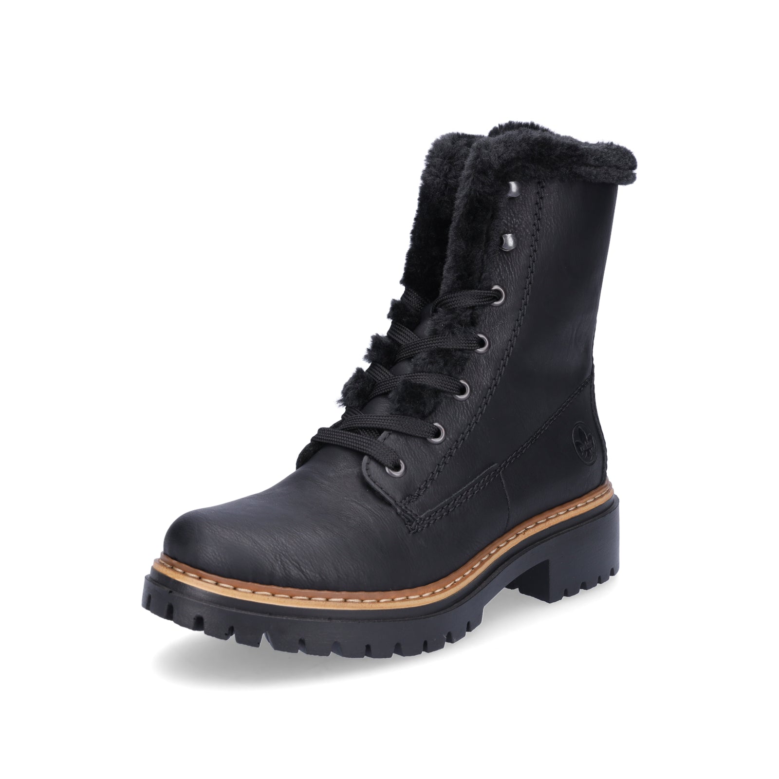 Rieker women's lace-up boot black