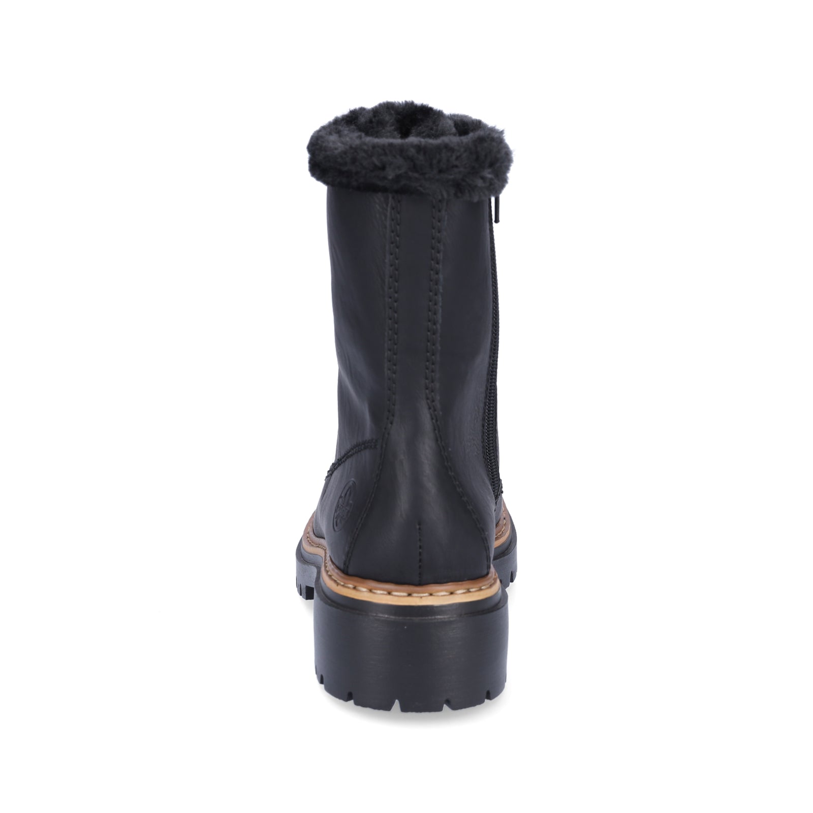 Rieker Damen Schnürboot schwarz