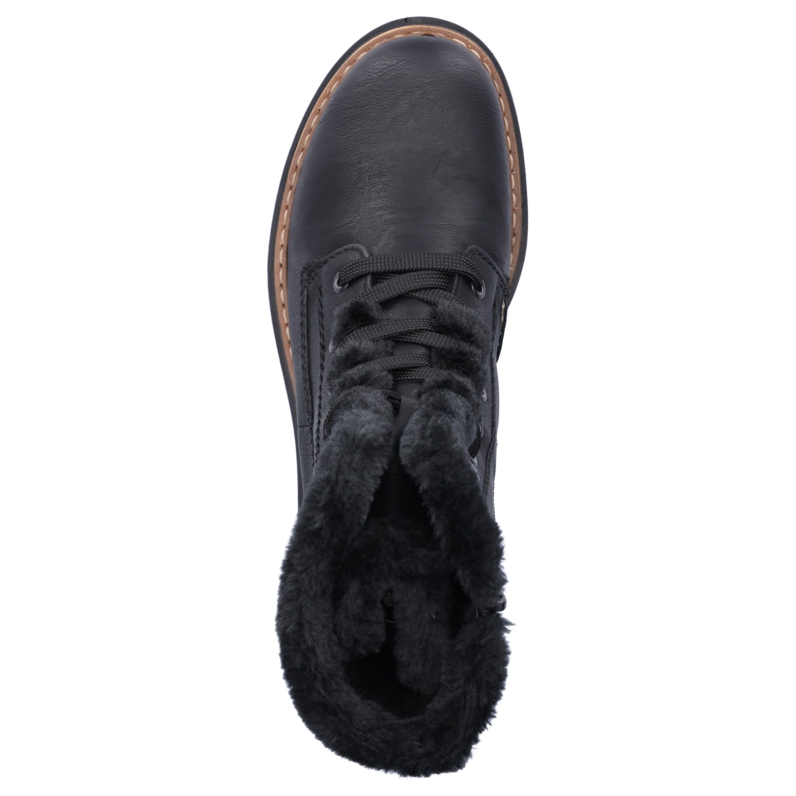 Rieker Damen Schnürboot schwarz