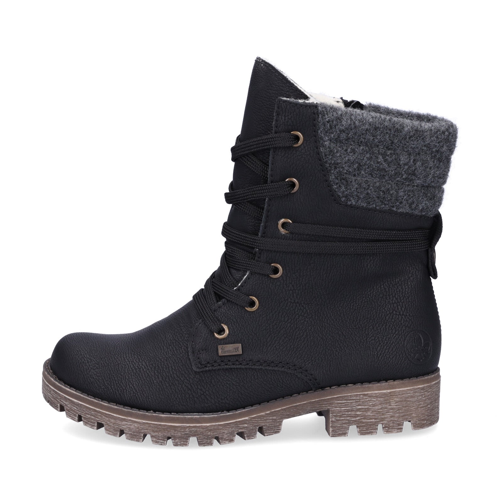 Rieker women's lace-up boot black