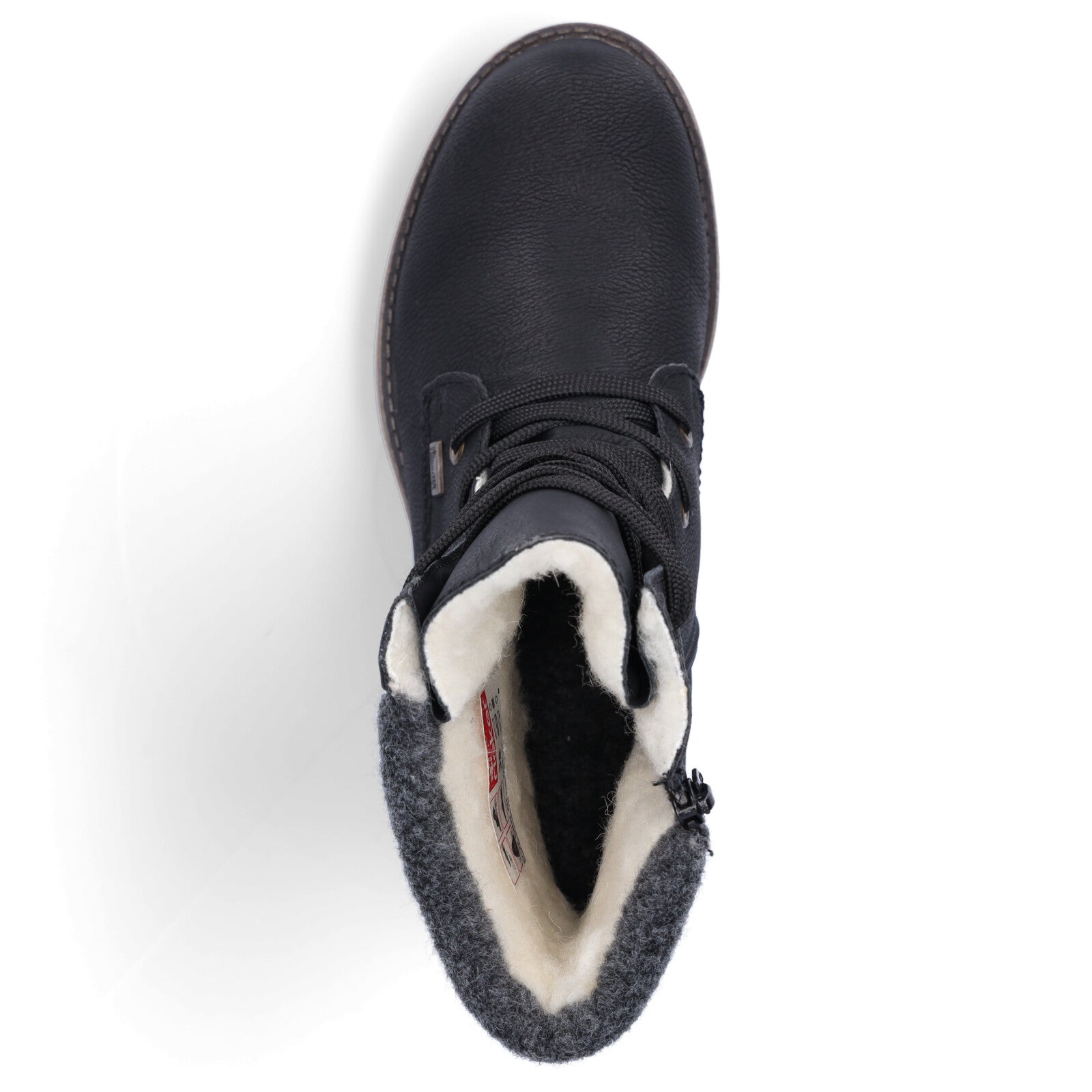 Rieker women's lace-up boot black