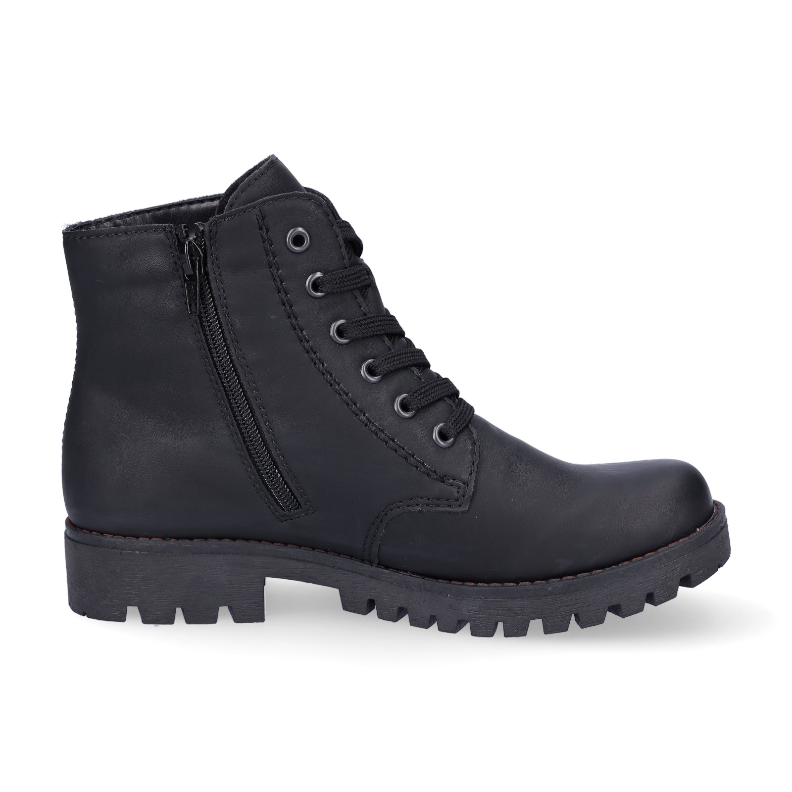 Rieker women's lace-up boot black