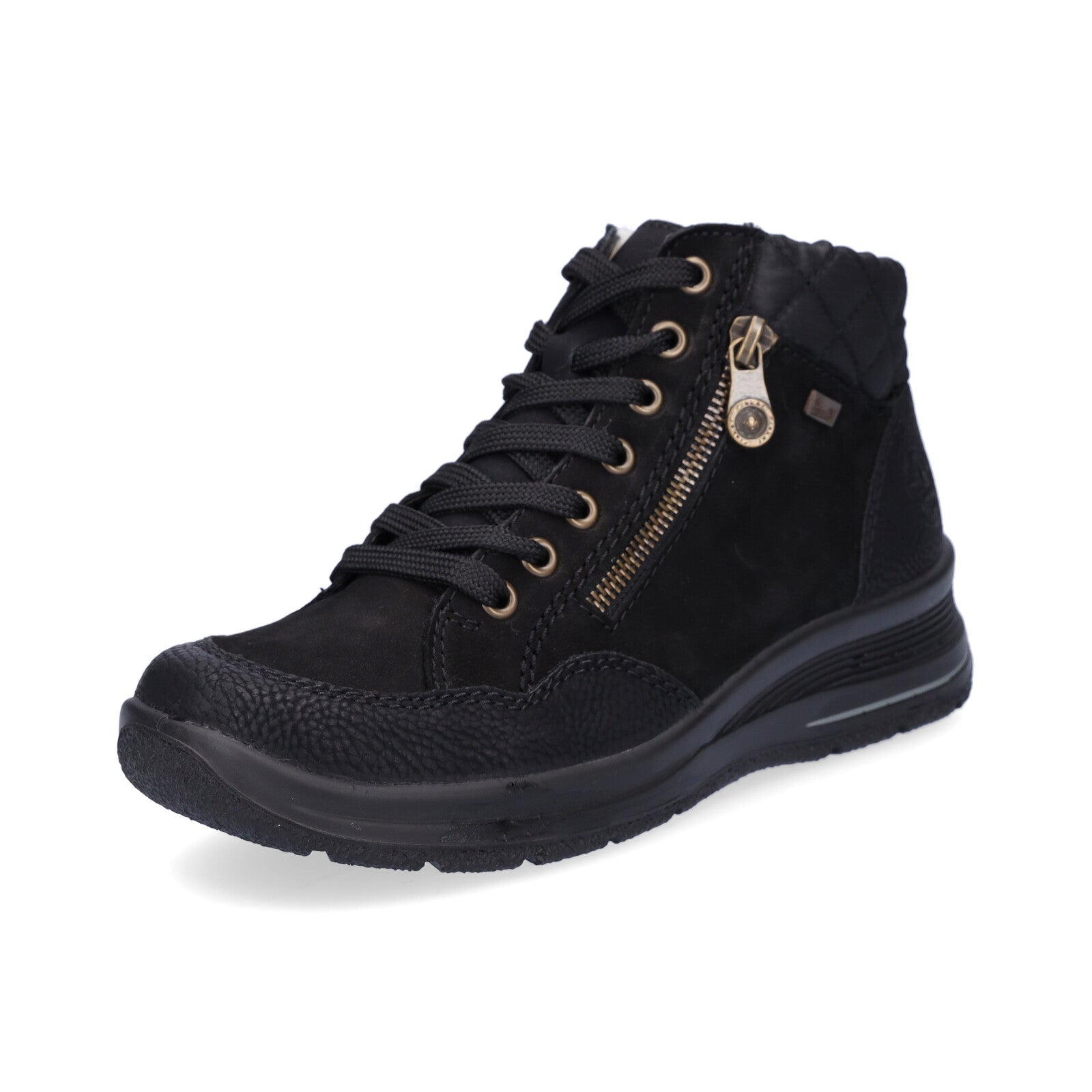 Rieker women's lace-up boot black