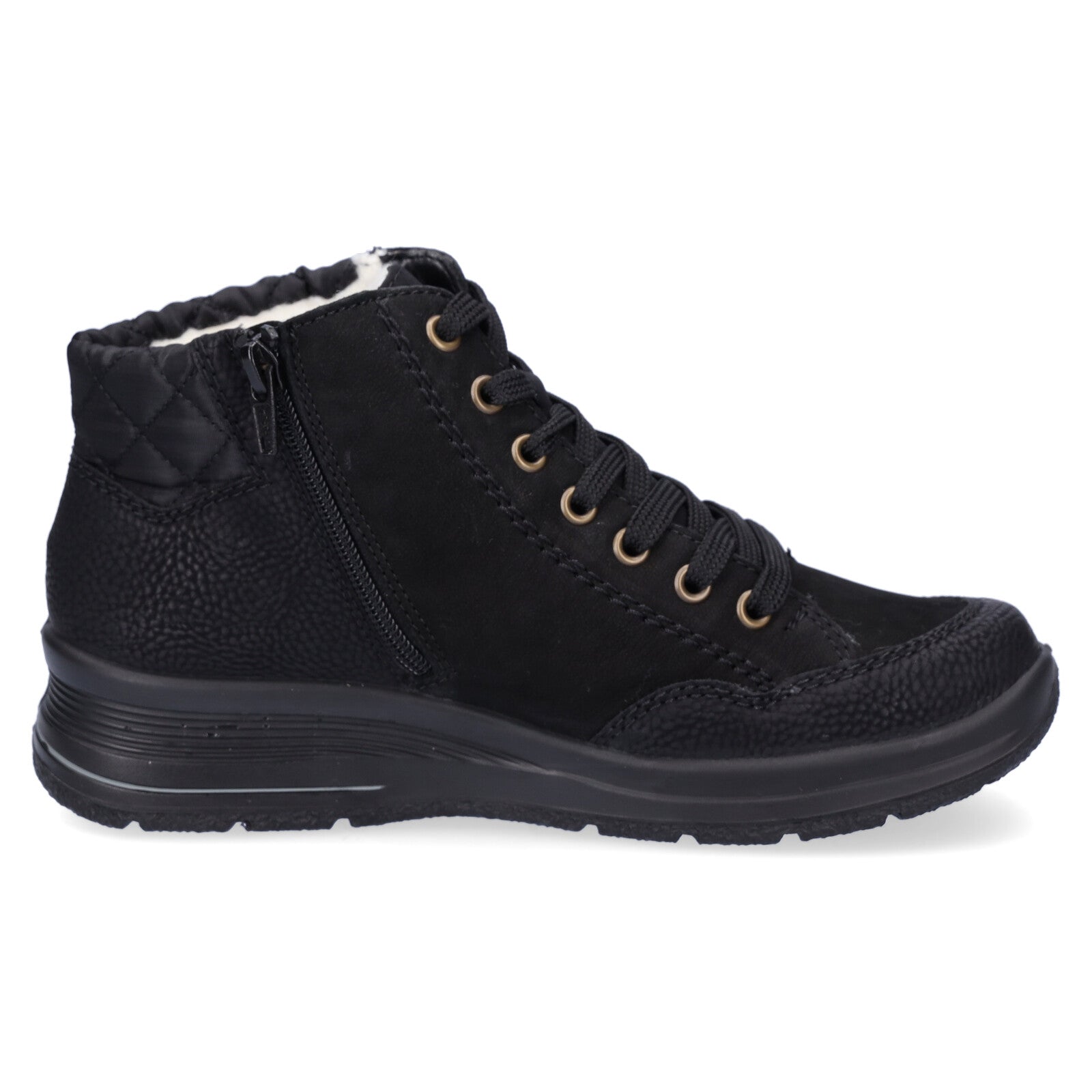 Rieker women's lace-up boot black