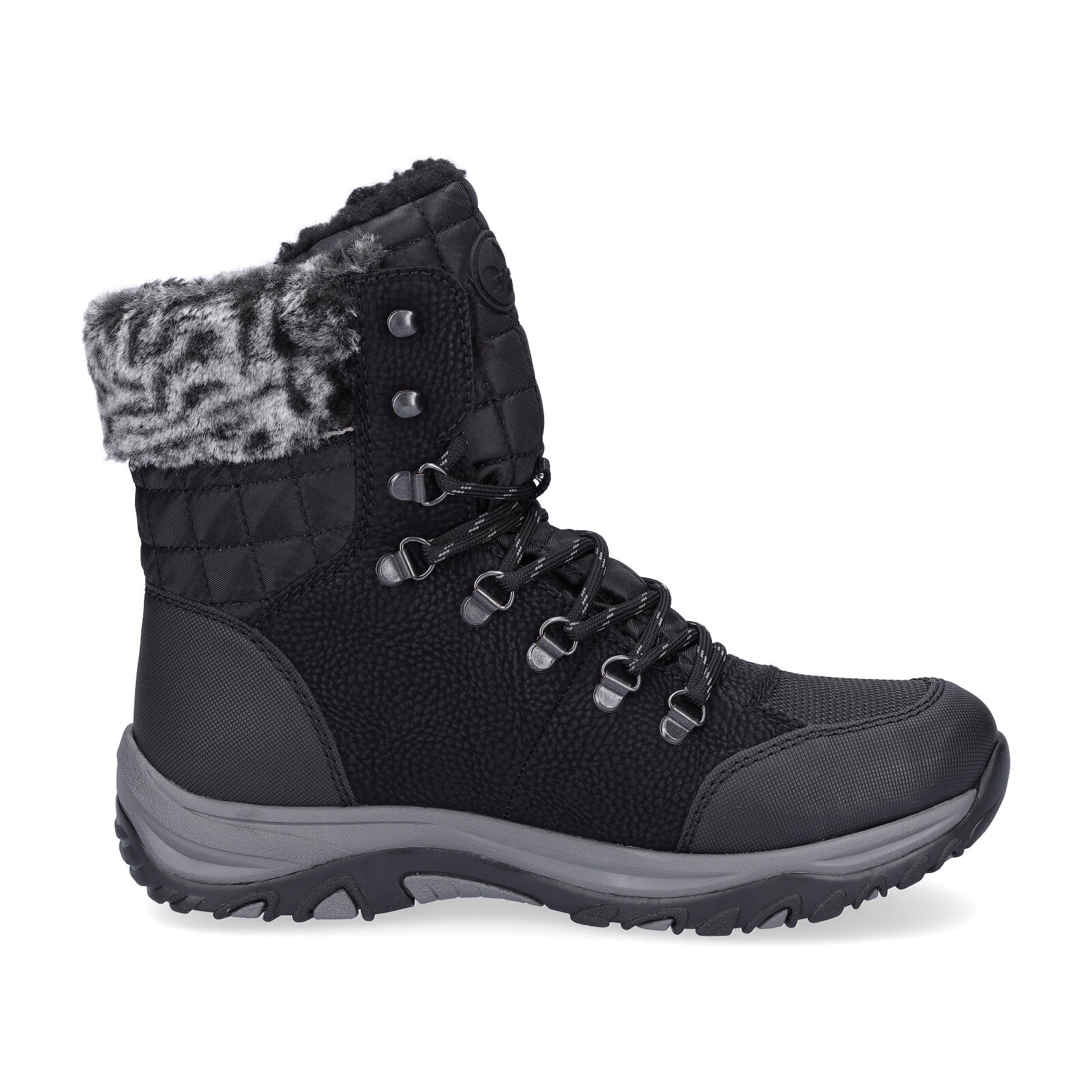 Rieker women's lace-up boot black