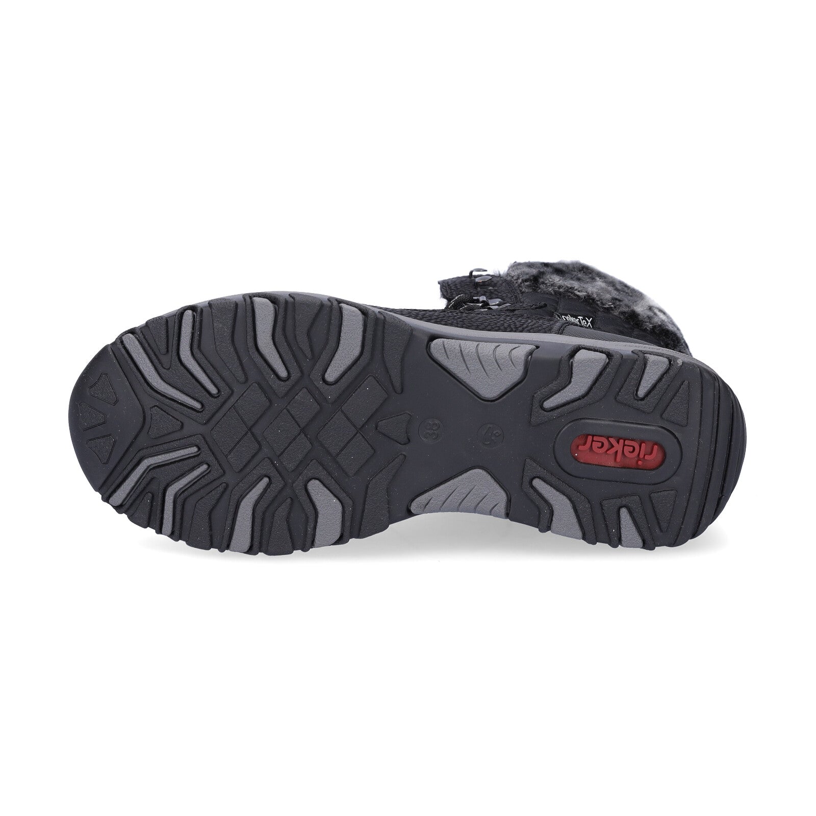 Rieker women's lace-up boot black