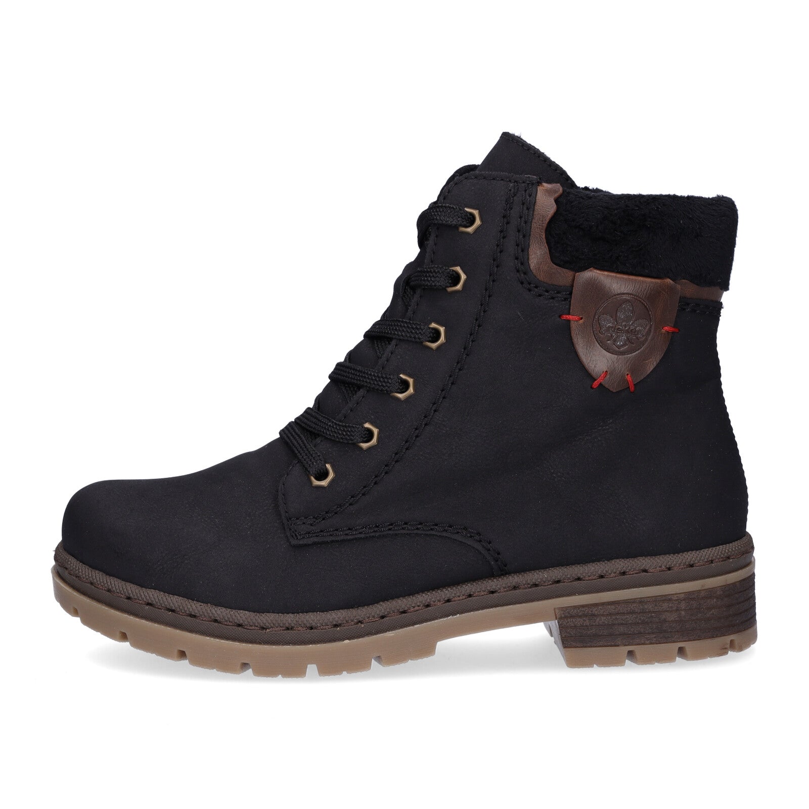 Rieker women's lace-up boot black