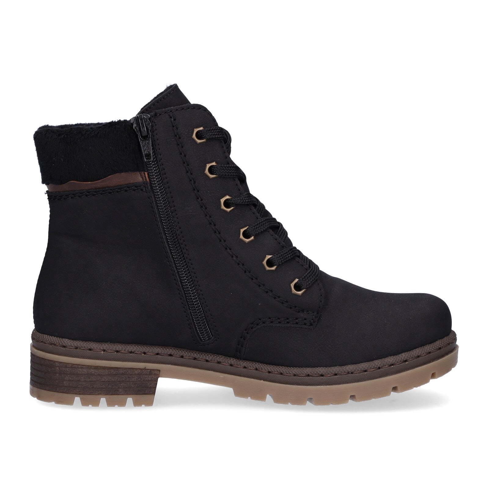 Rieker women's lace-up boot black