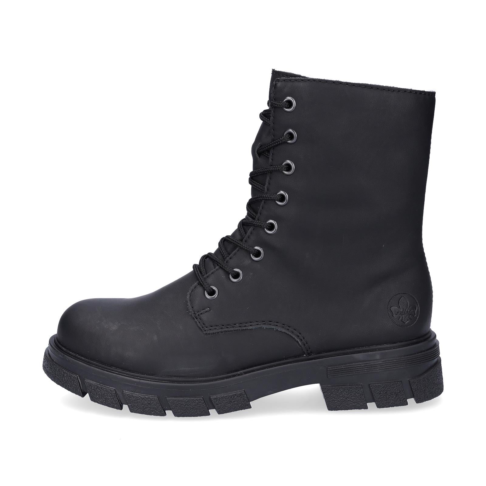 Rieker women's lace-up boot black