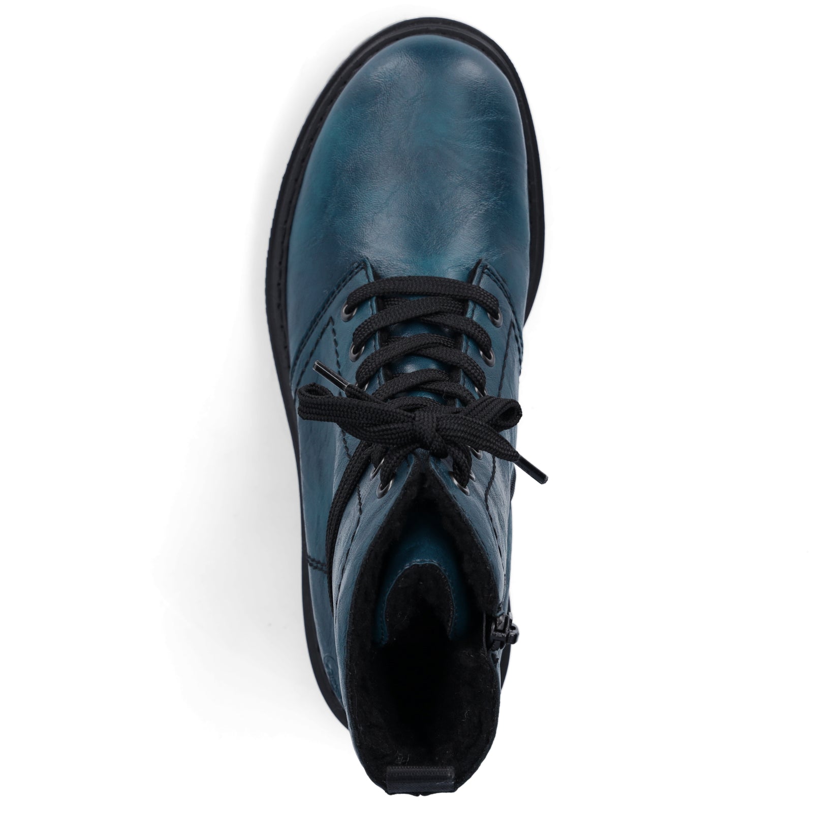 Rieker women's lace-up boot petrol
