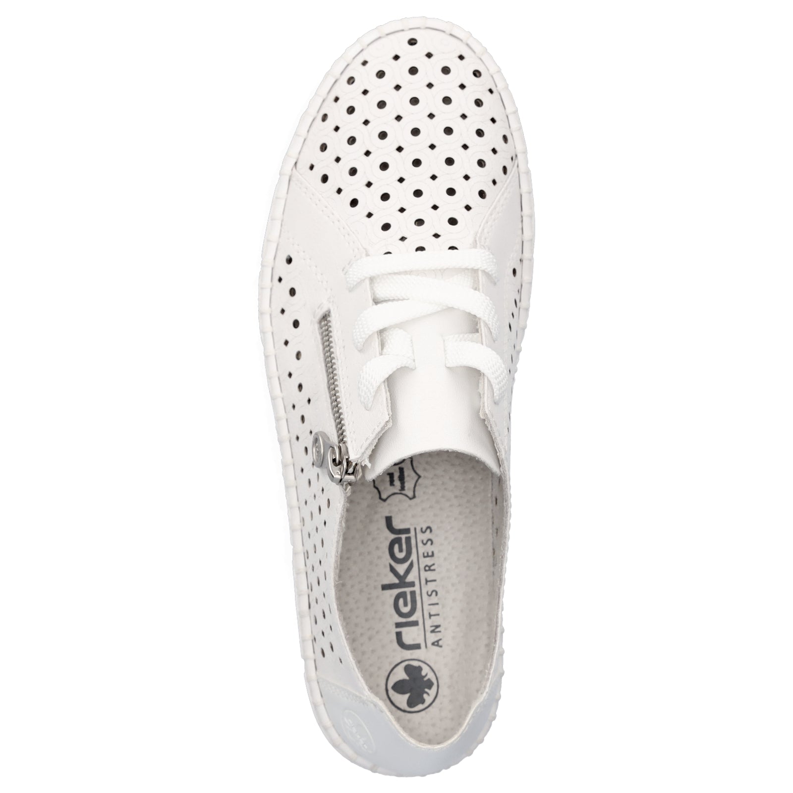 Rieker Damen Schnürschuh weiß