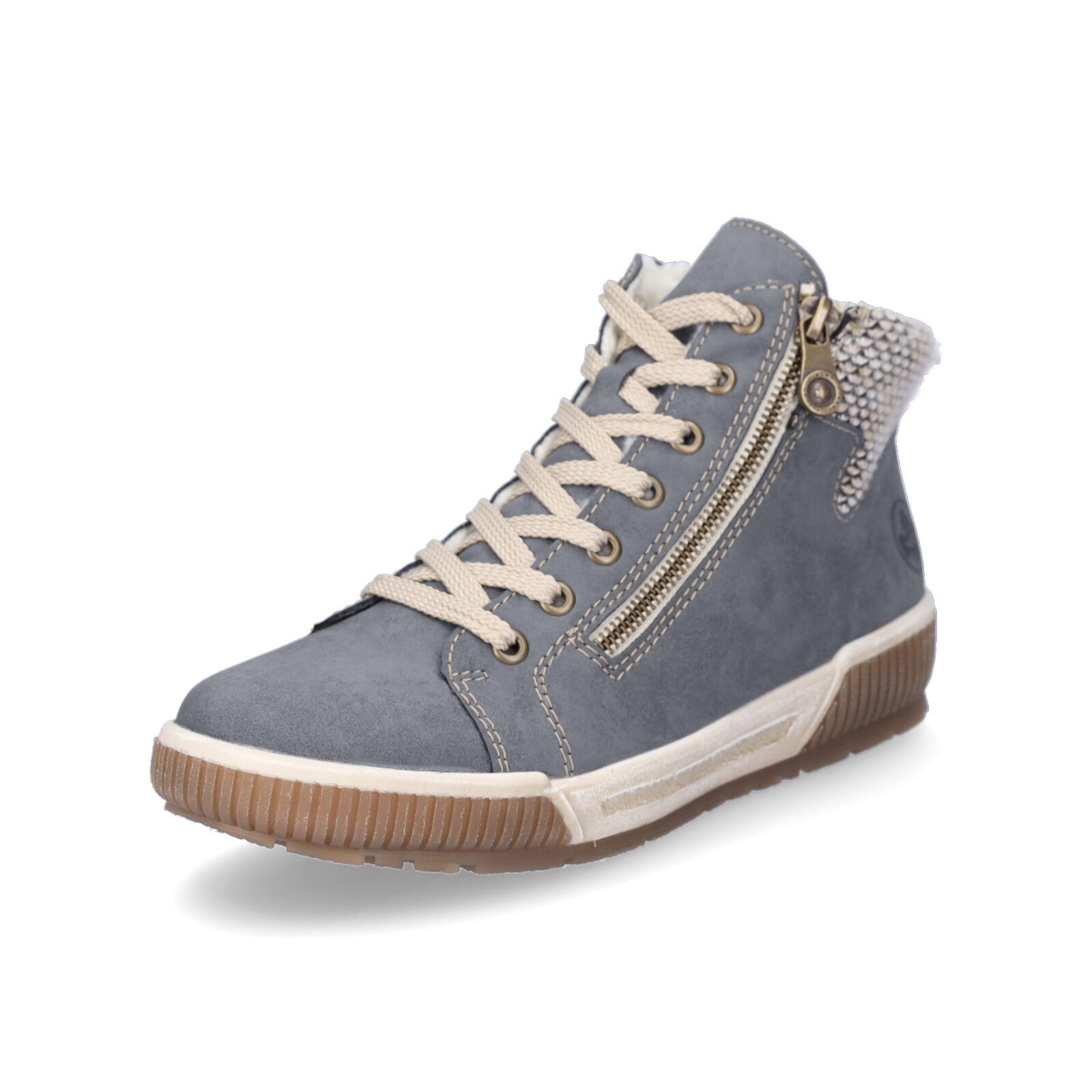 Rieker women's lace-up boot blue