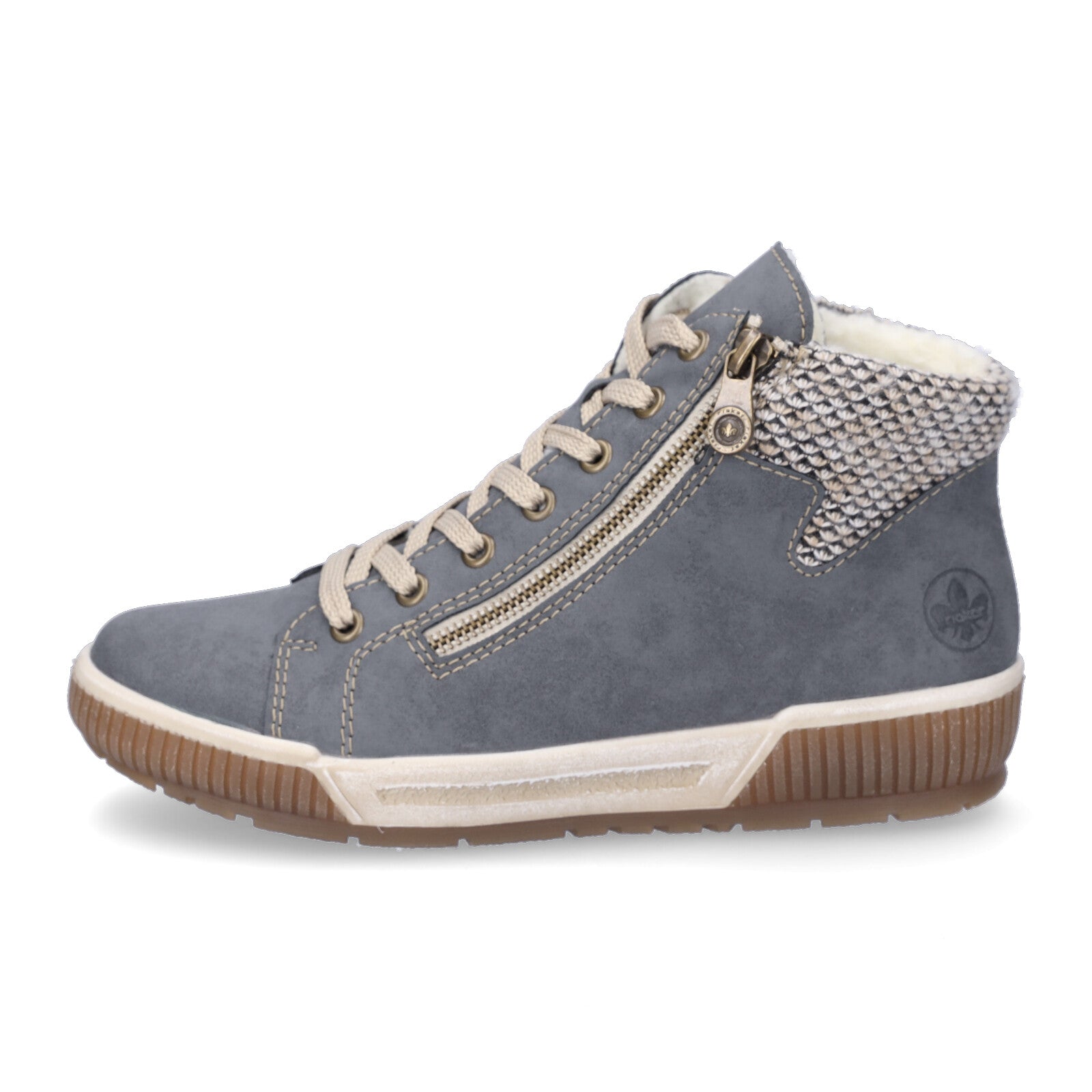 Rieker women's lace-up boot blue