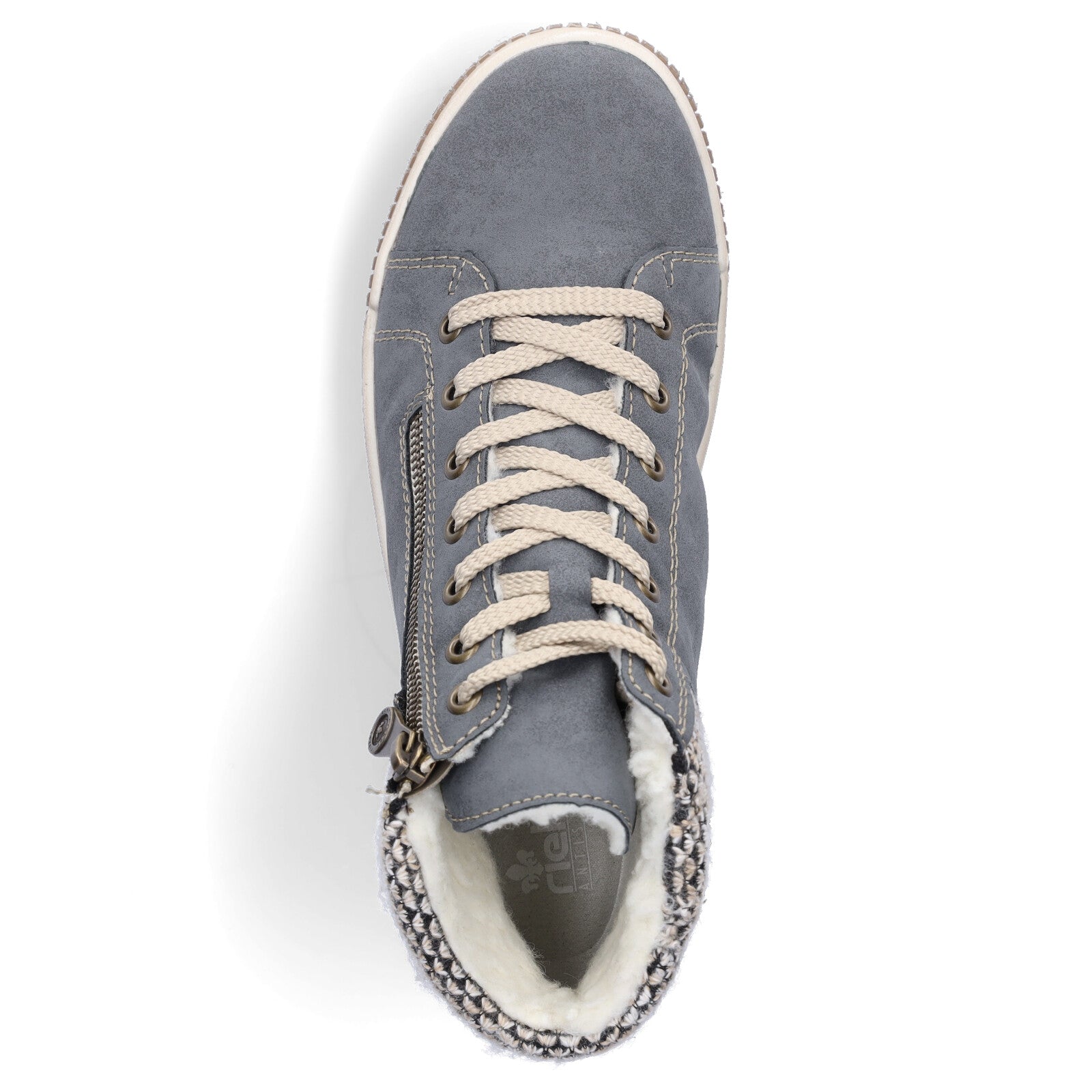 Rieker women's lace-up boot blue