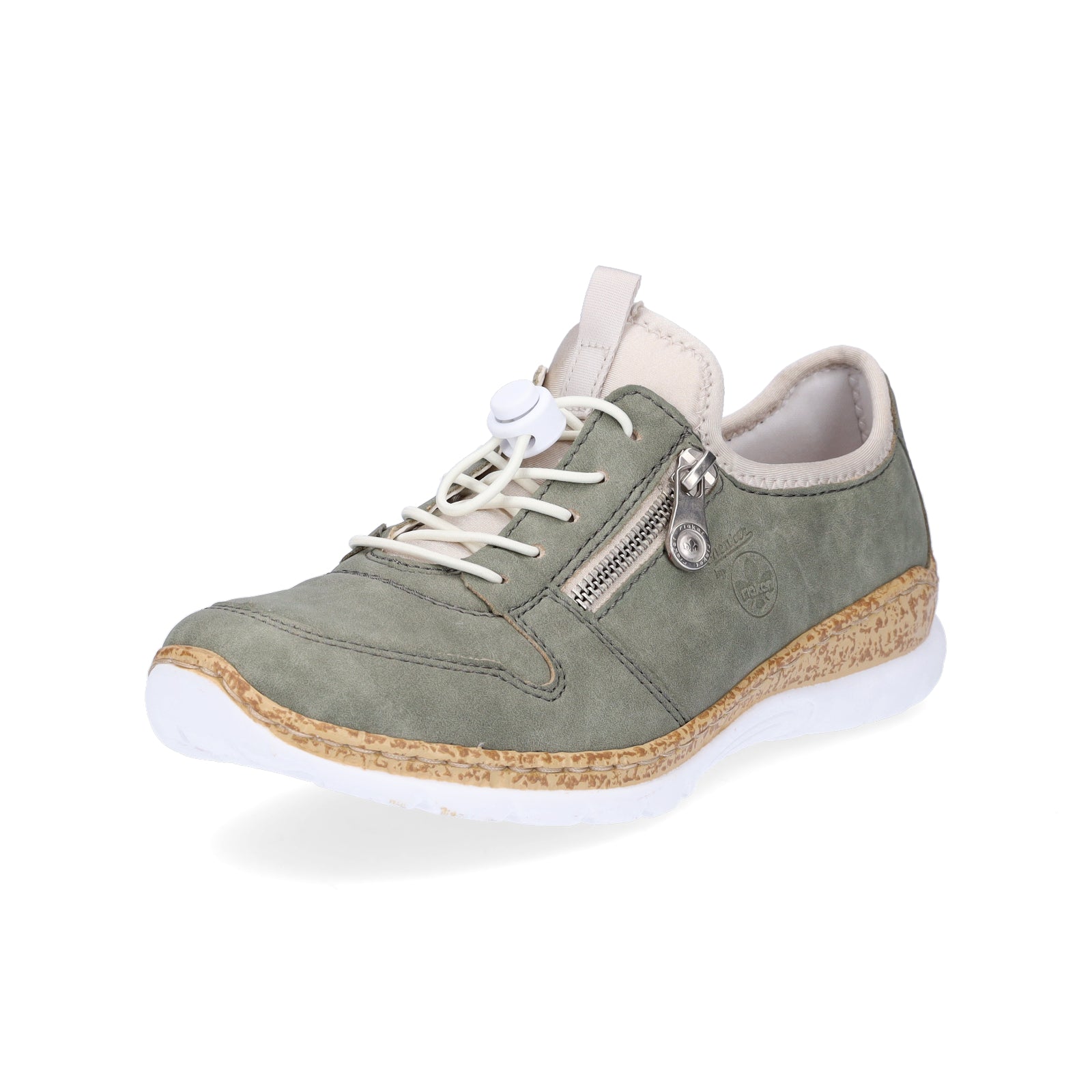 Rieker women's slip-on sneakers sage green