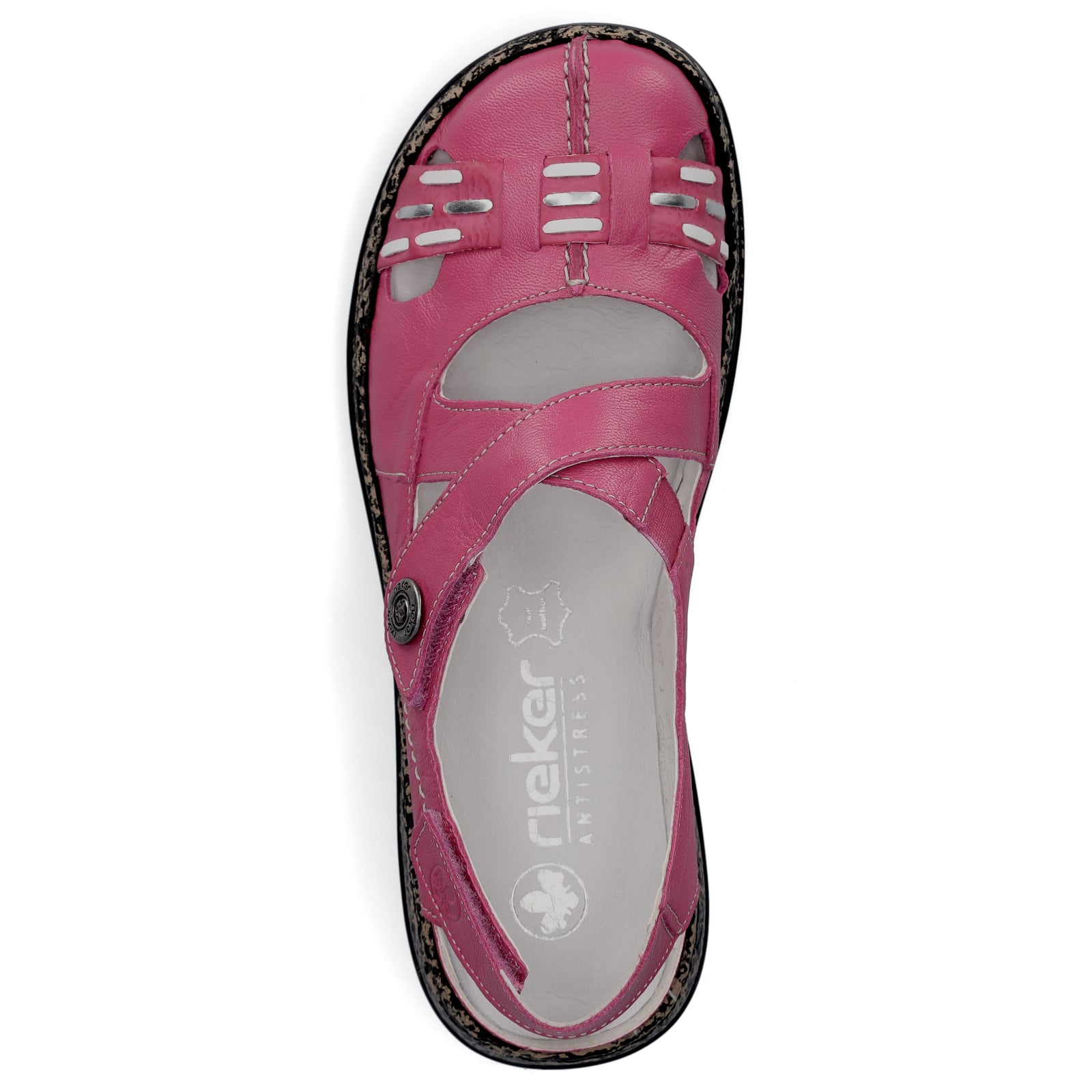 Rieker women's slippers fuchsia