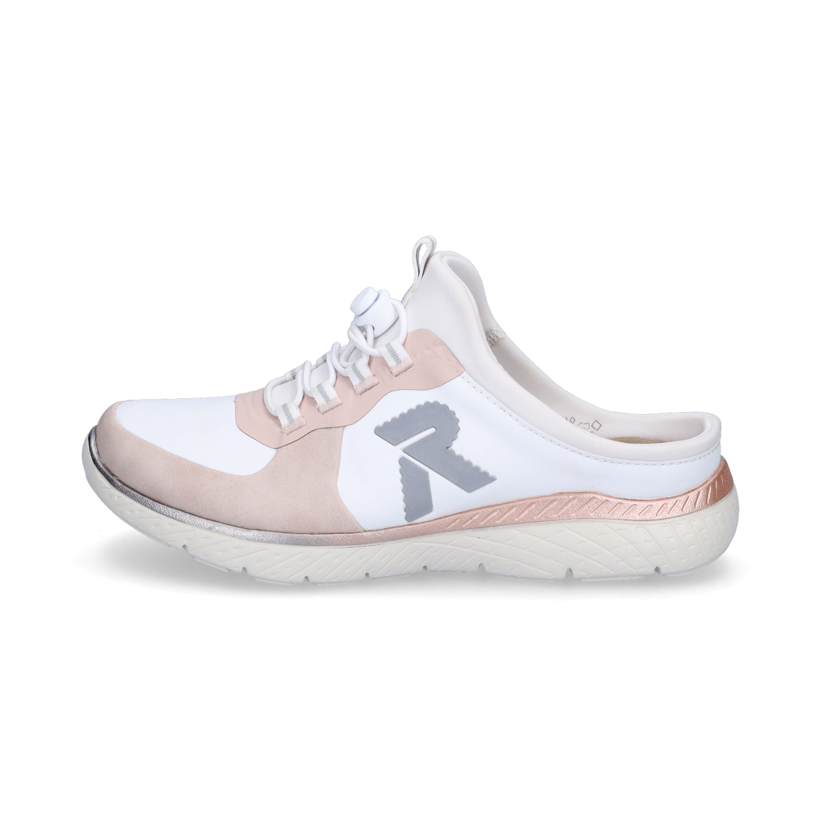 Rieker Damen Slipper weiß rosa