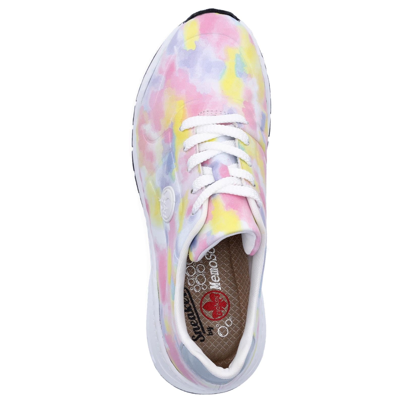 Rieker women's sneakers batik pastel