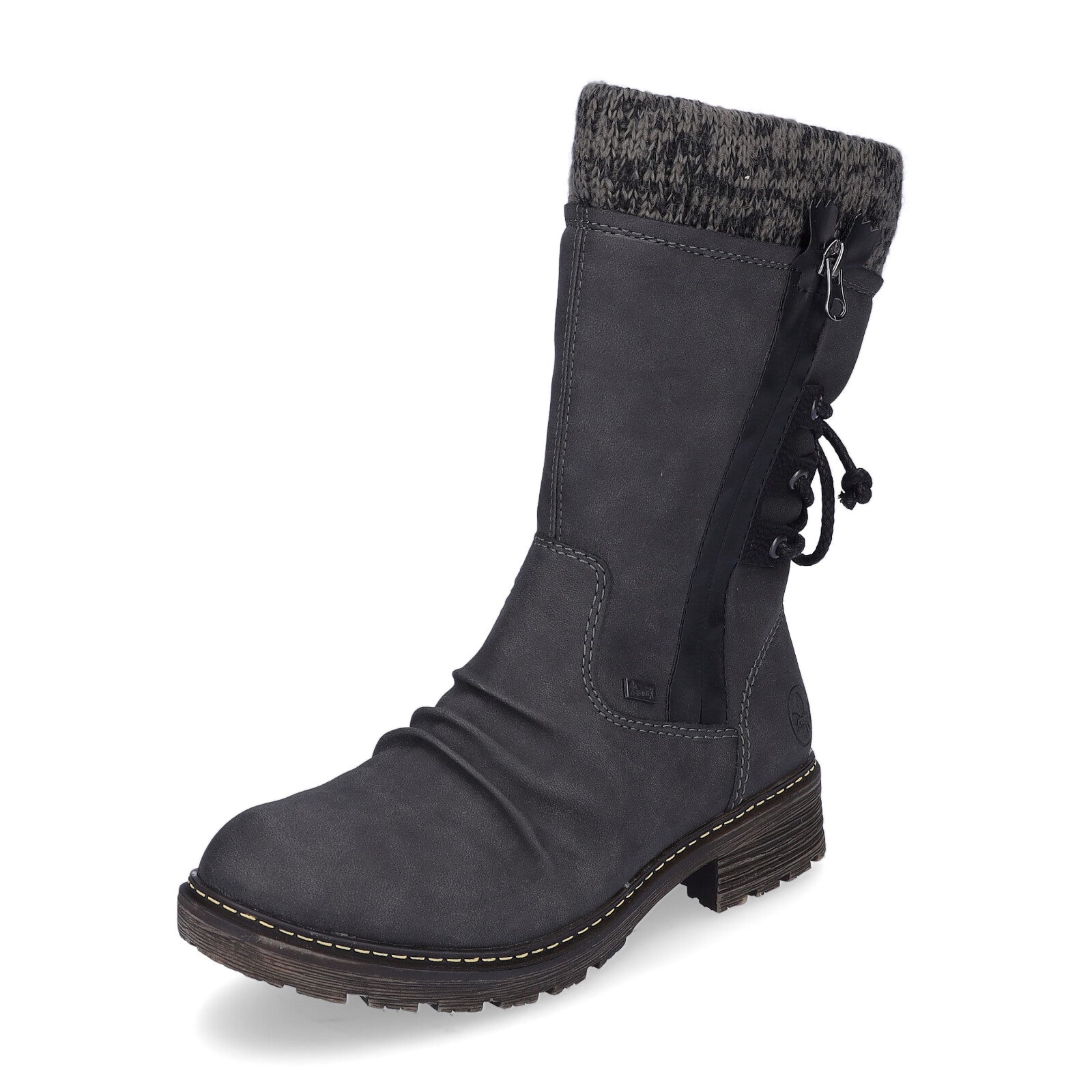 Rieker Damen Halbschaft Stiefel grau