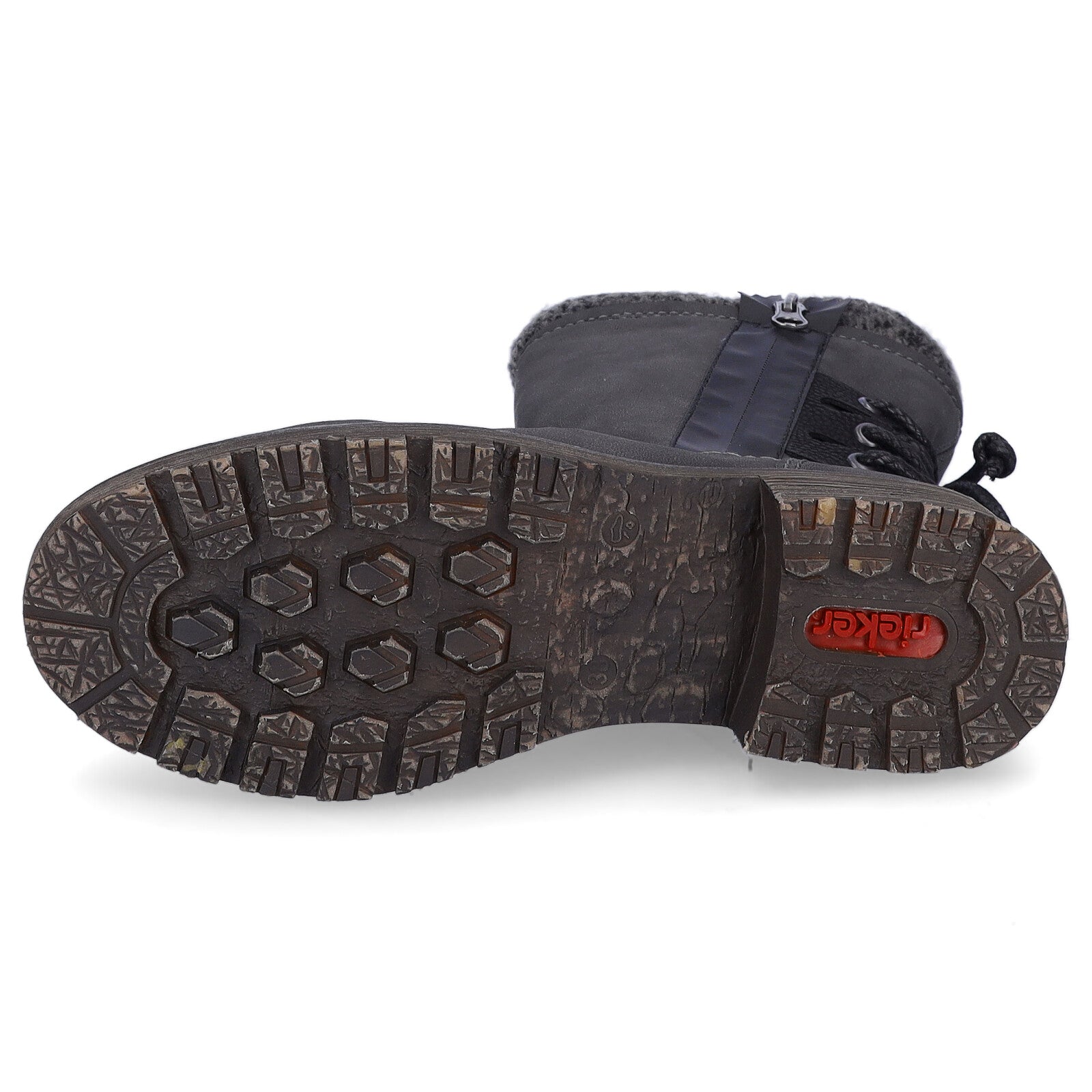 Rieker Damen Halbschaft Stiefel grau