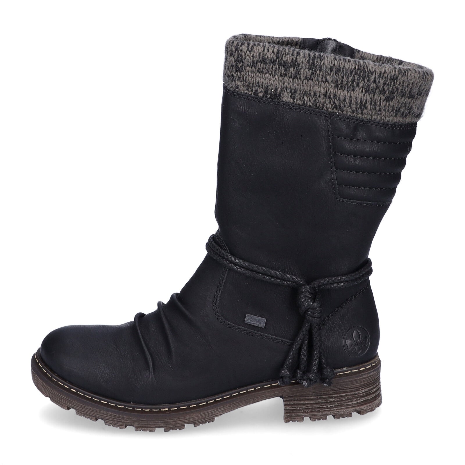 Rieker Damen Halbschaft Stiefel schwarz