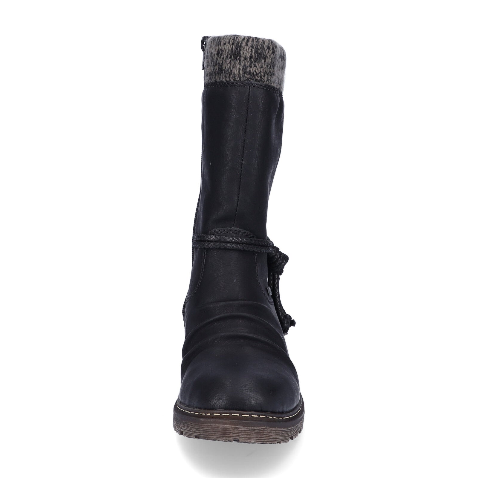 Rieker Damen Halbschaft Stiefel schwarz