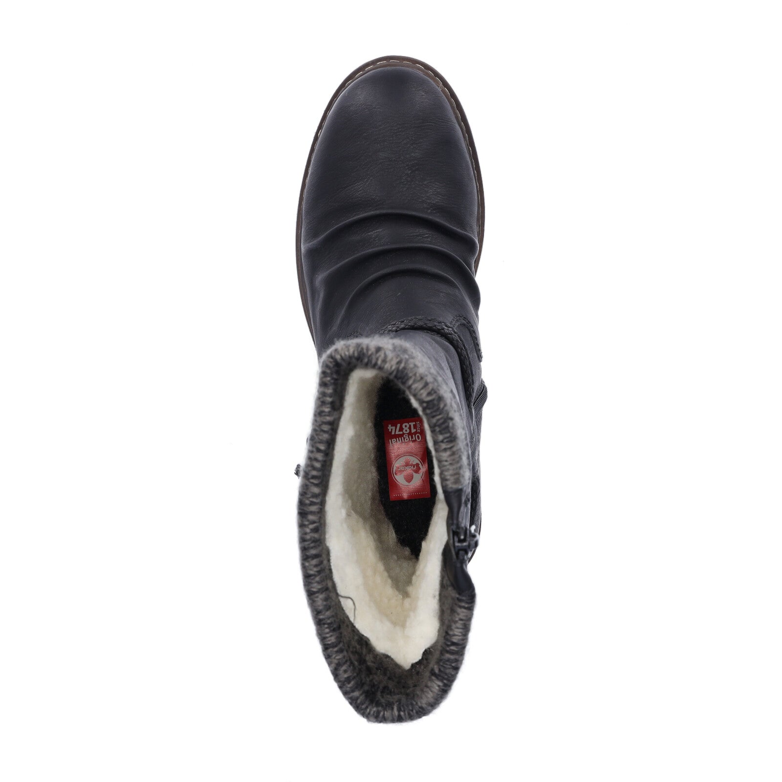 Rieker Damen Halbschaft Stiefel schwarz