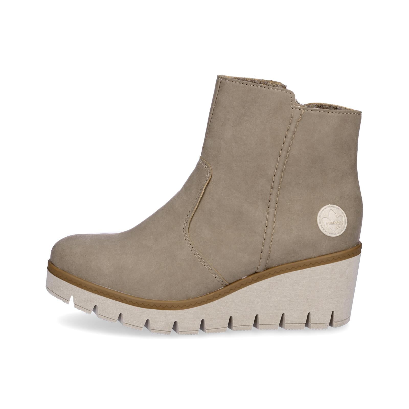 Rieker Damen Stiefelette beige