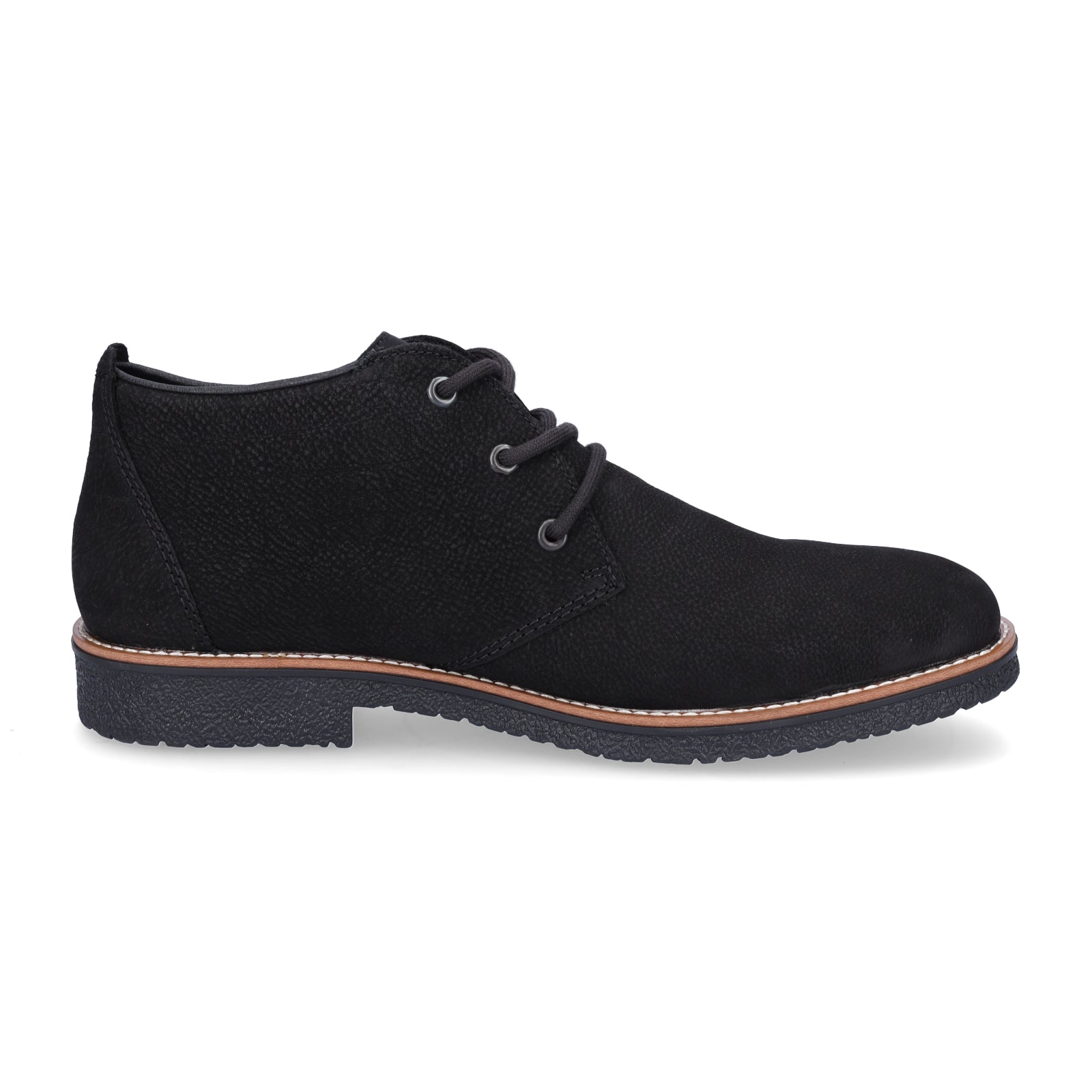 Rieker Herren Schnürschuh schwarz