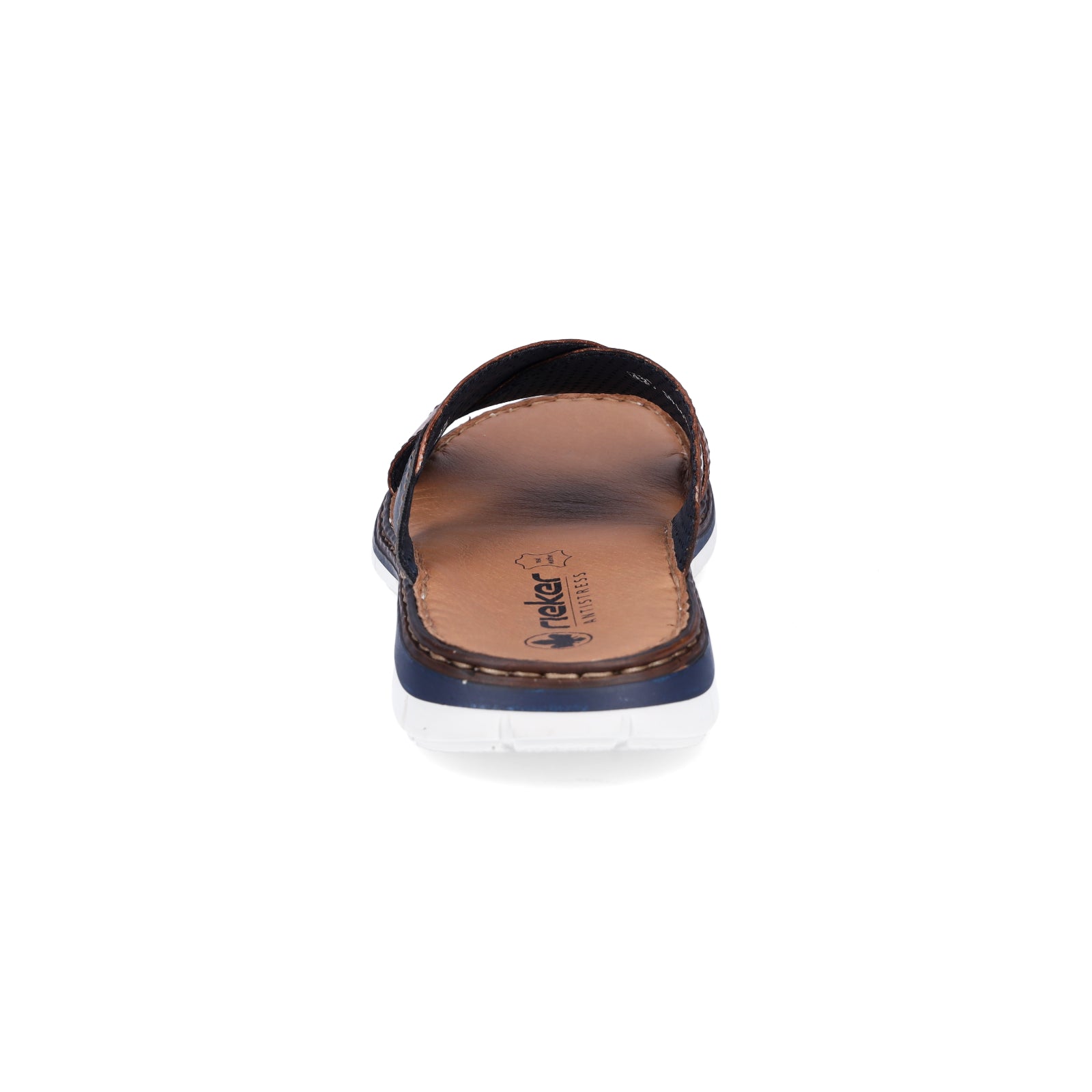 Rieker men's mules brown blue