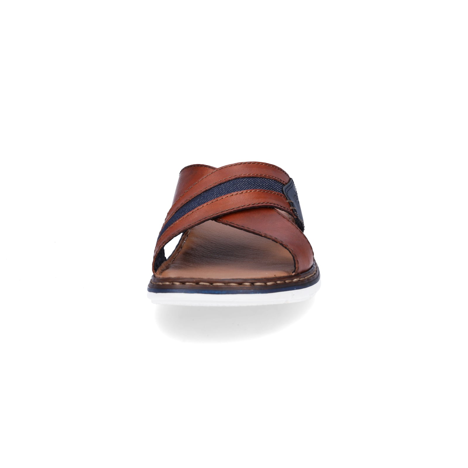 Rieker men's mules brown blue